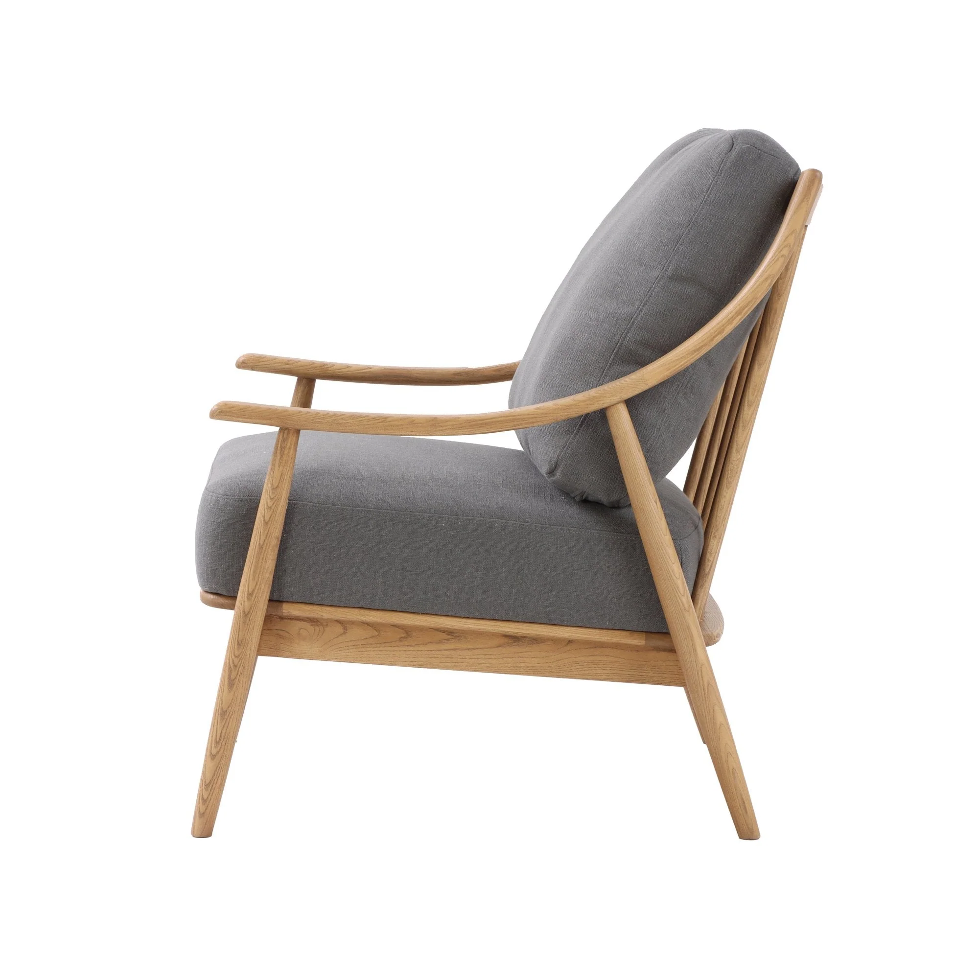 Kinsley Club Chair - Stormy Grey/Natural Frame - Image 3