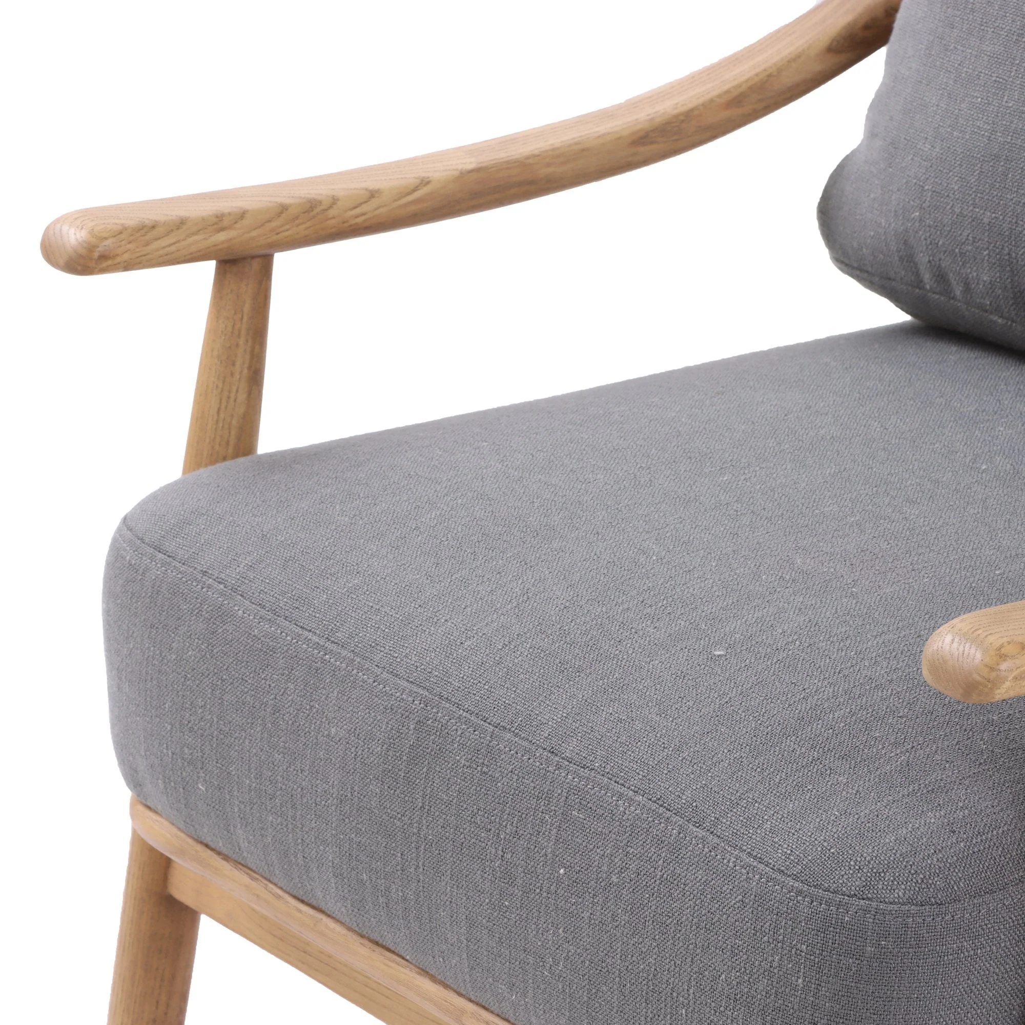 Kinsley Club Chair - Stormy Grey/Natural Frame - Image 7