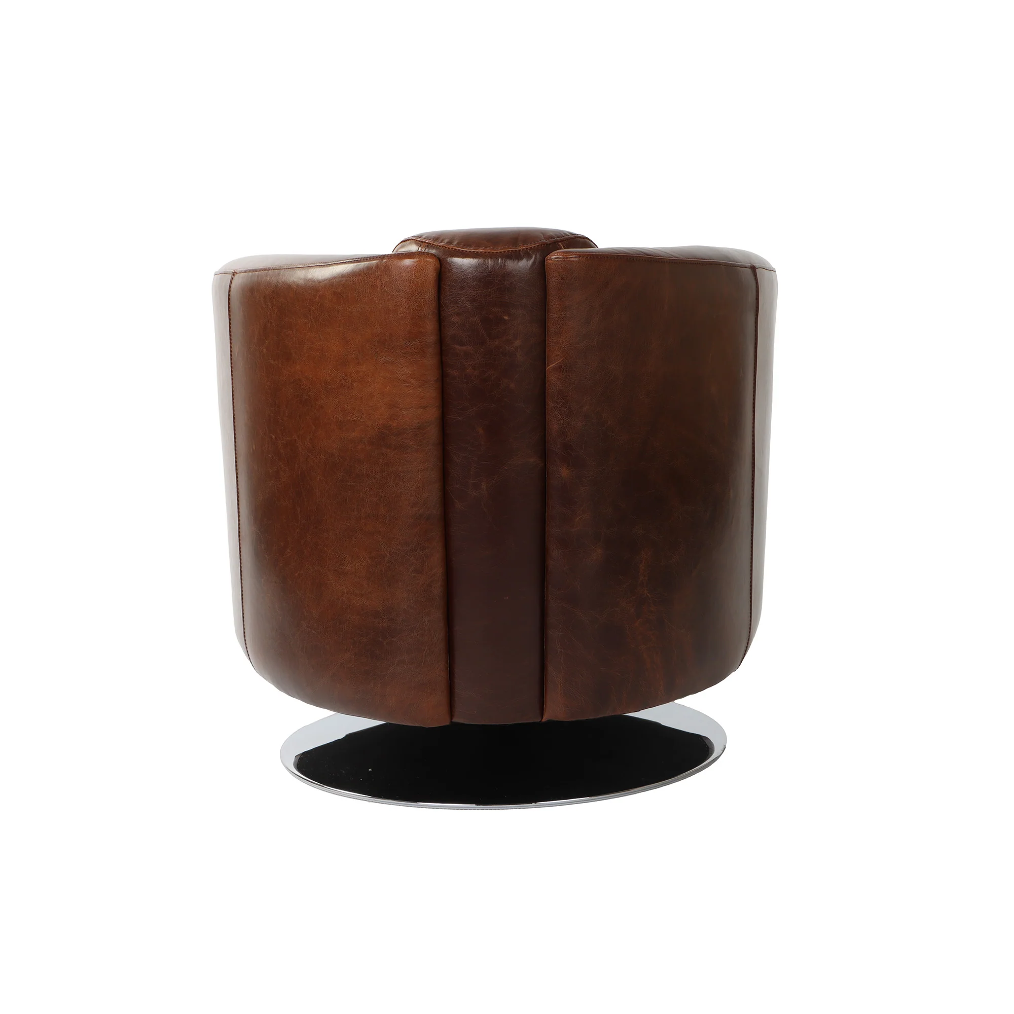 Lannister Swivel Club Chair - Brown - Image 6
