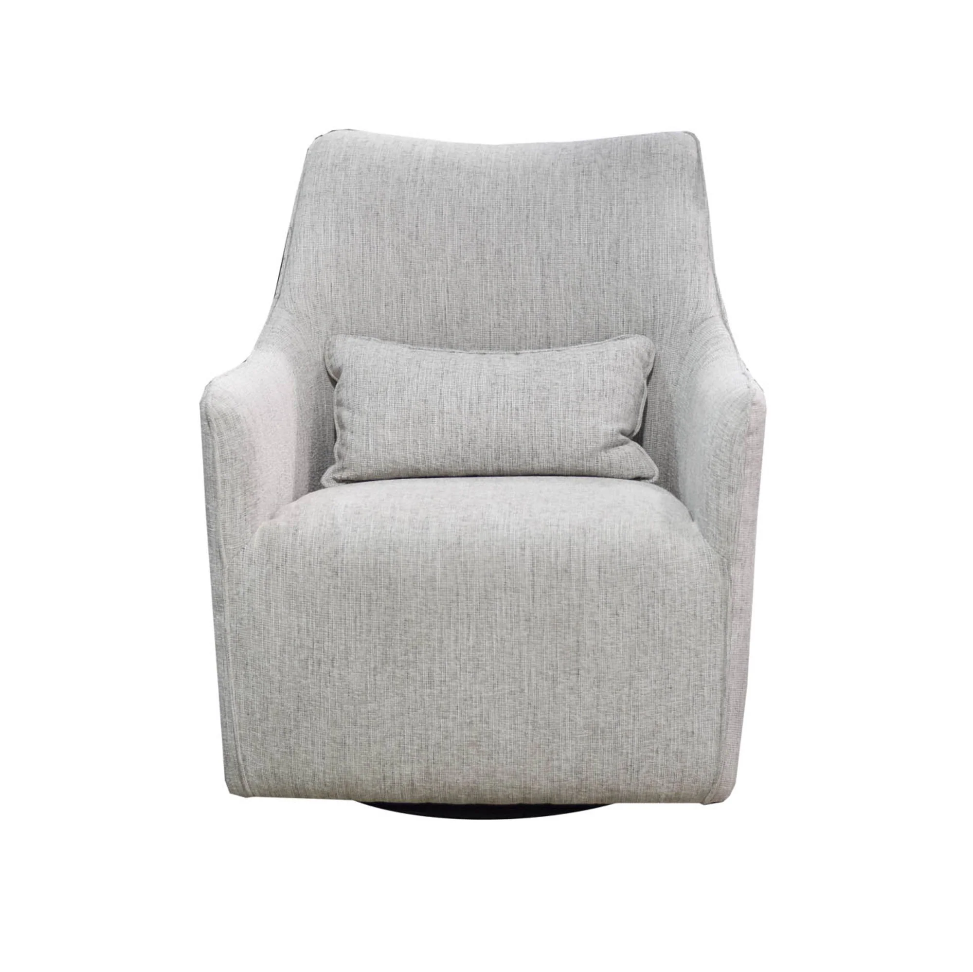Lilith Swivel Chair - Woven Linen - Image 3