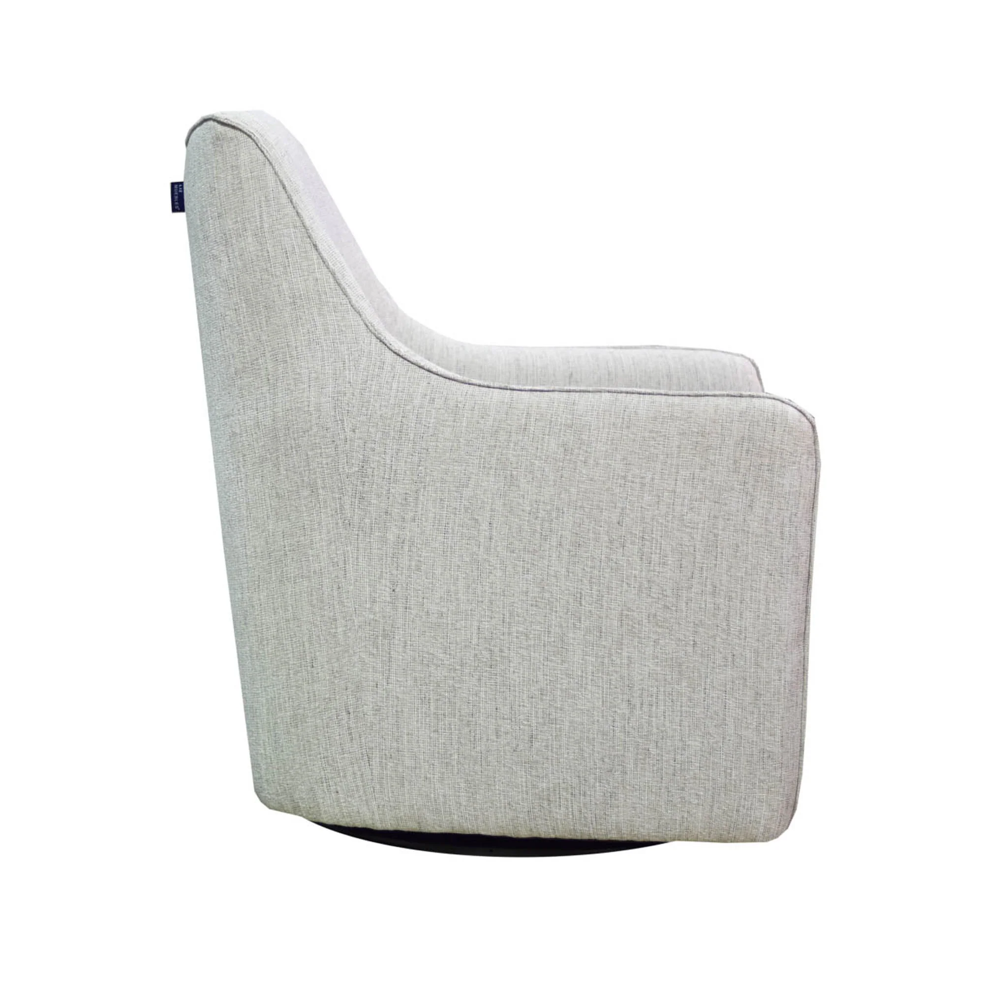 Lilith Swivel Chair - Woven Linen - Image 5
