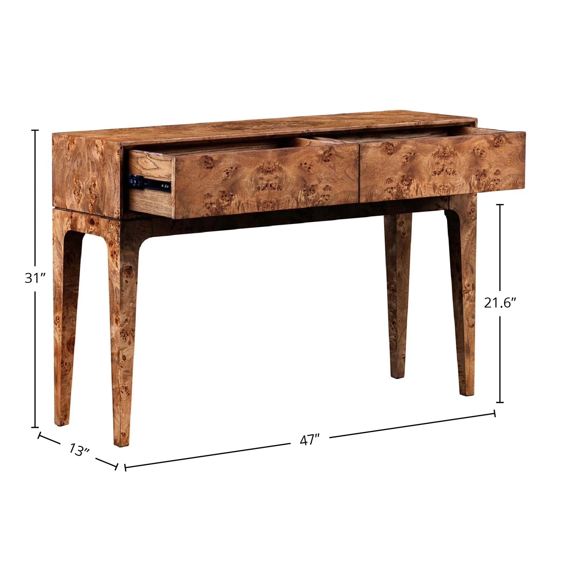 Mappa Console Table - Dark Burl - Image 3