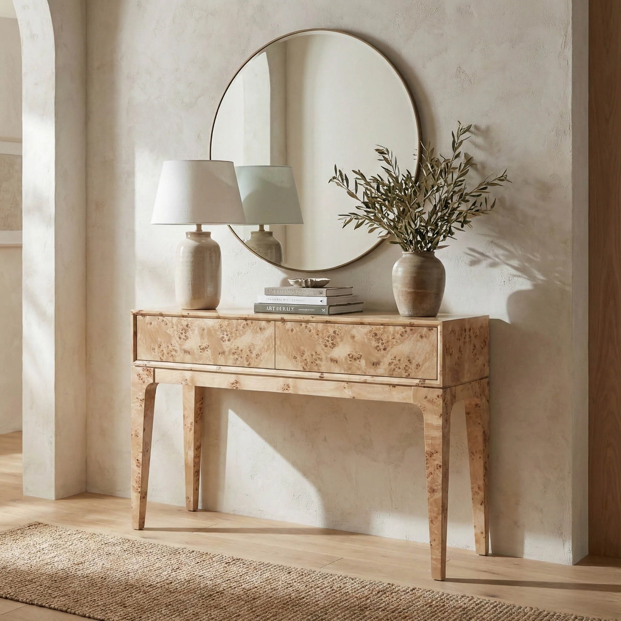 Mappa Console Table - Light Burl - Image 8