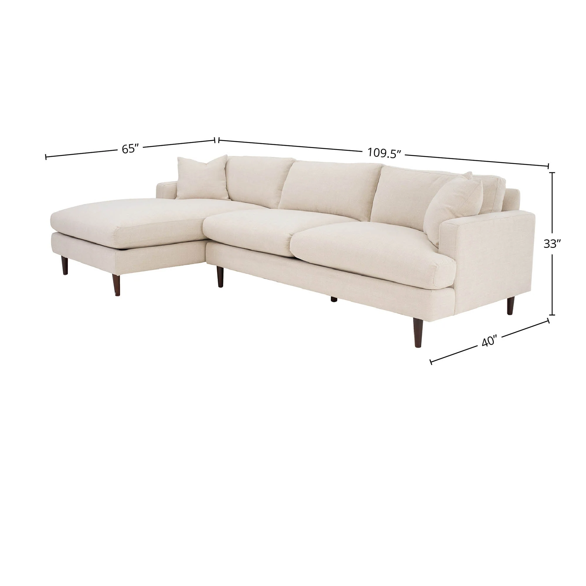 Martha Left Sectional Sofa Frame - Image 3
