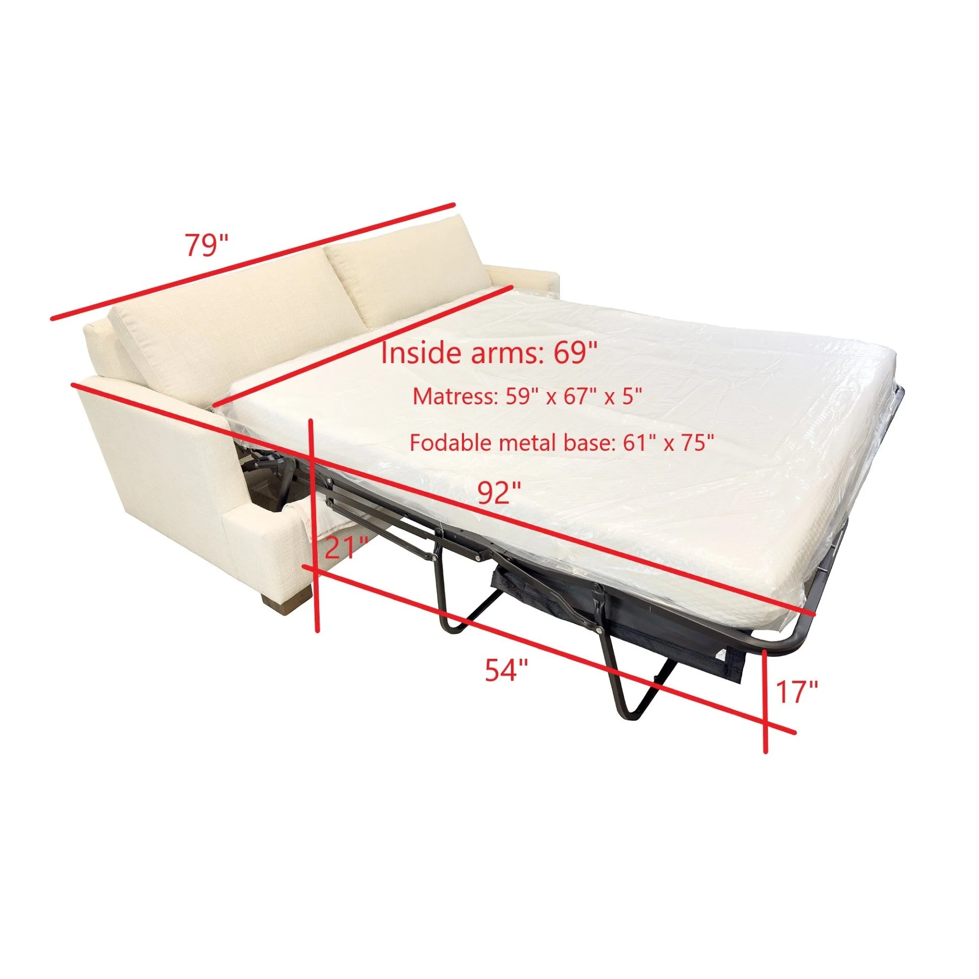 Martha Queen Sofa Bed Frame - Image 11