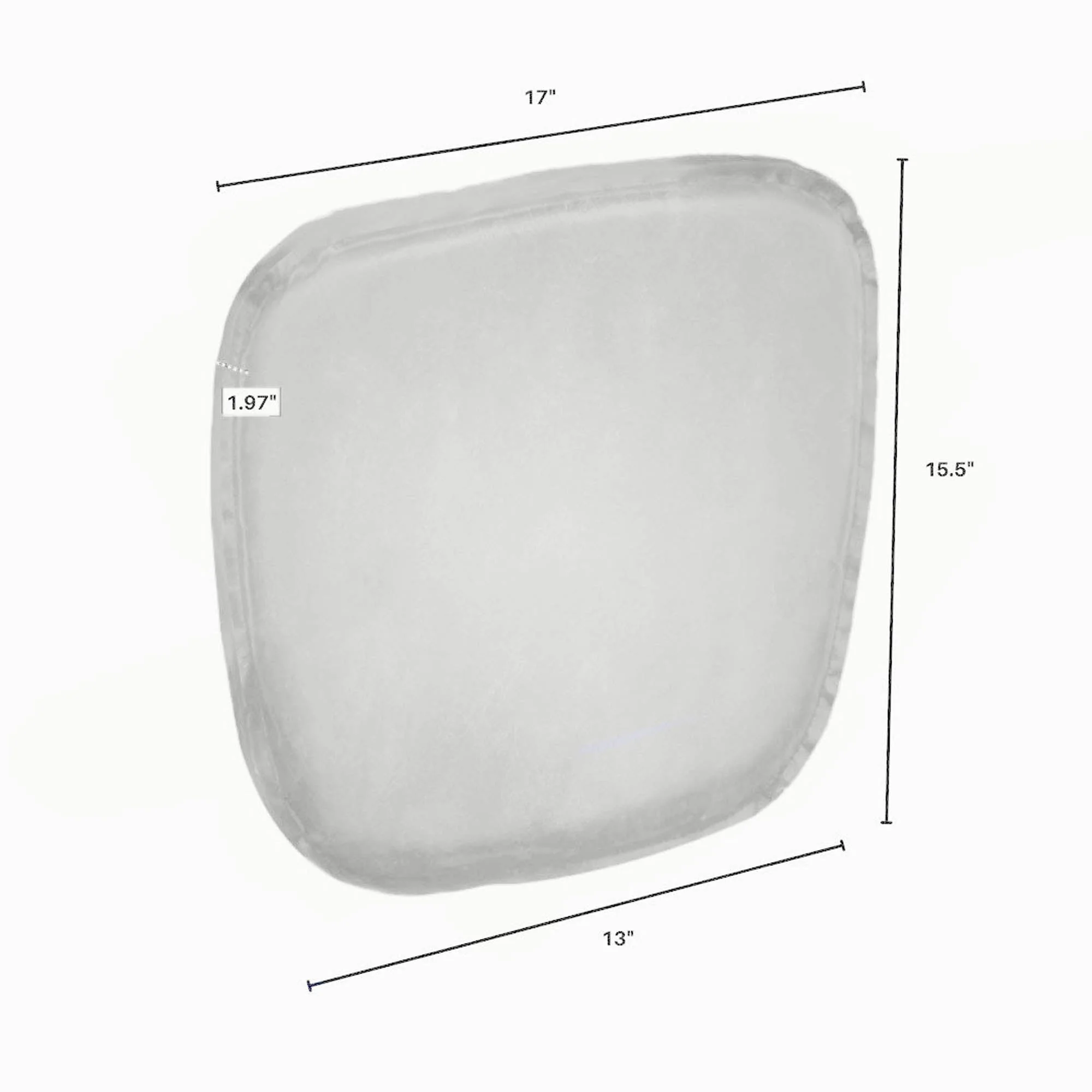 Metal Crossback Chair with White Seat Cushion - Image 5