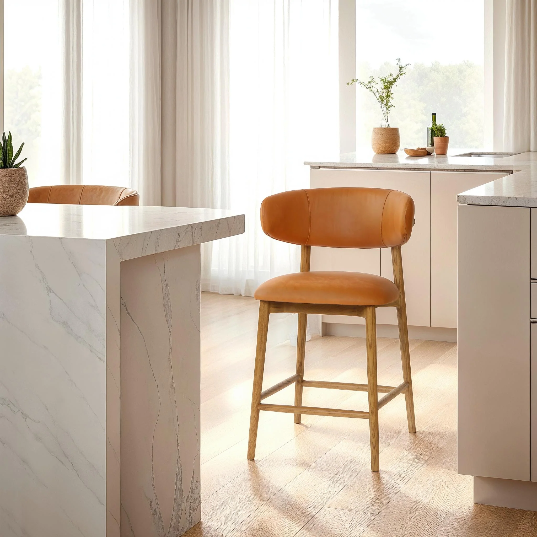 Milo Counter Stool - Hazelnut (TH) - Image 2
