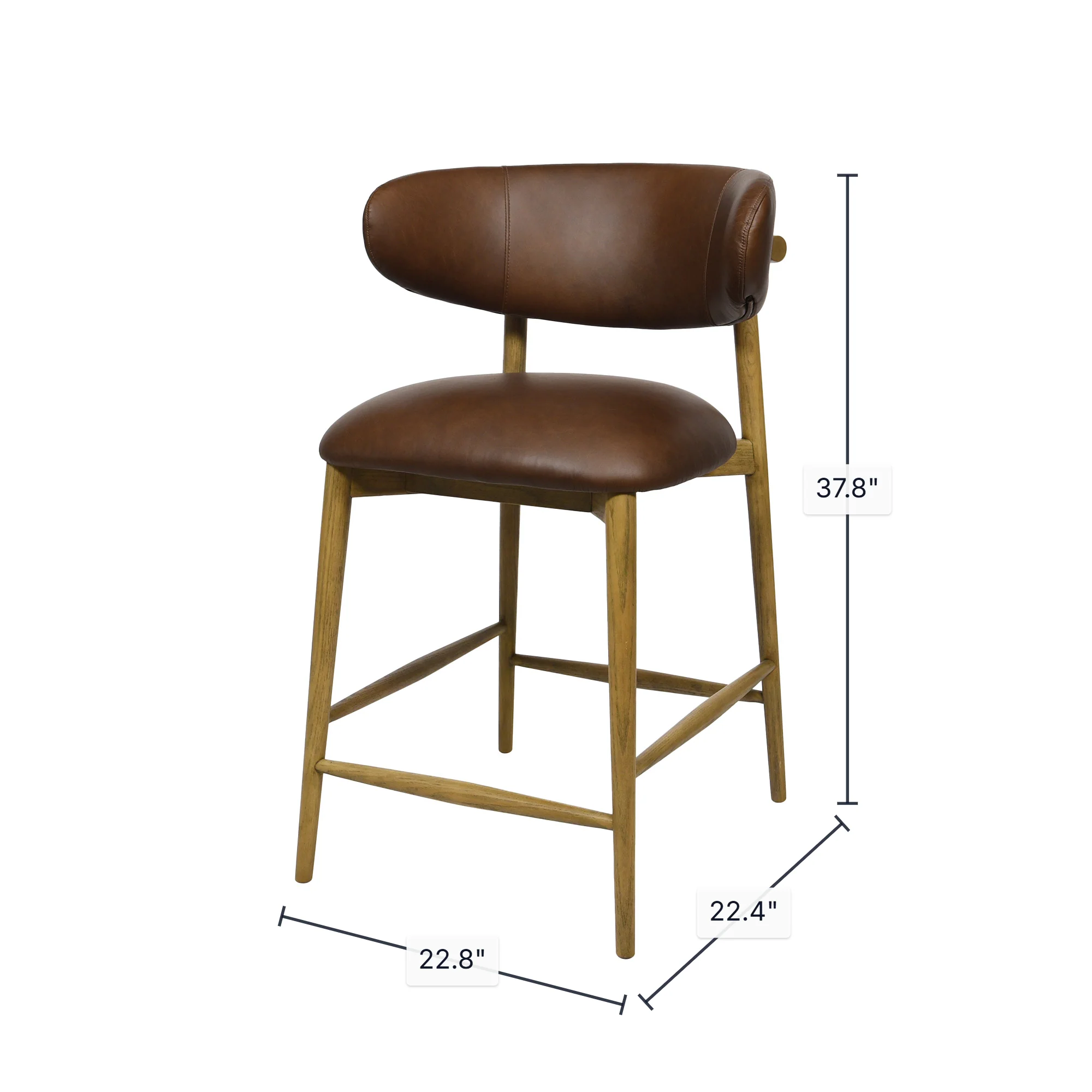 Milo Counter Stool - Mocha (Limited Edition) - Image 3