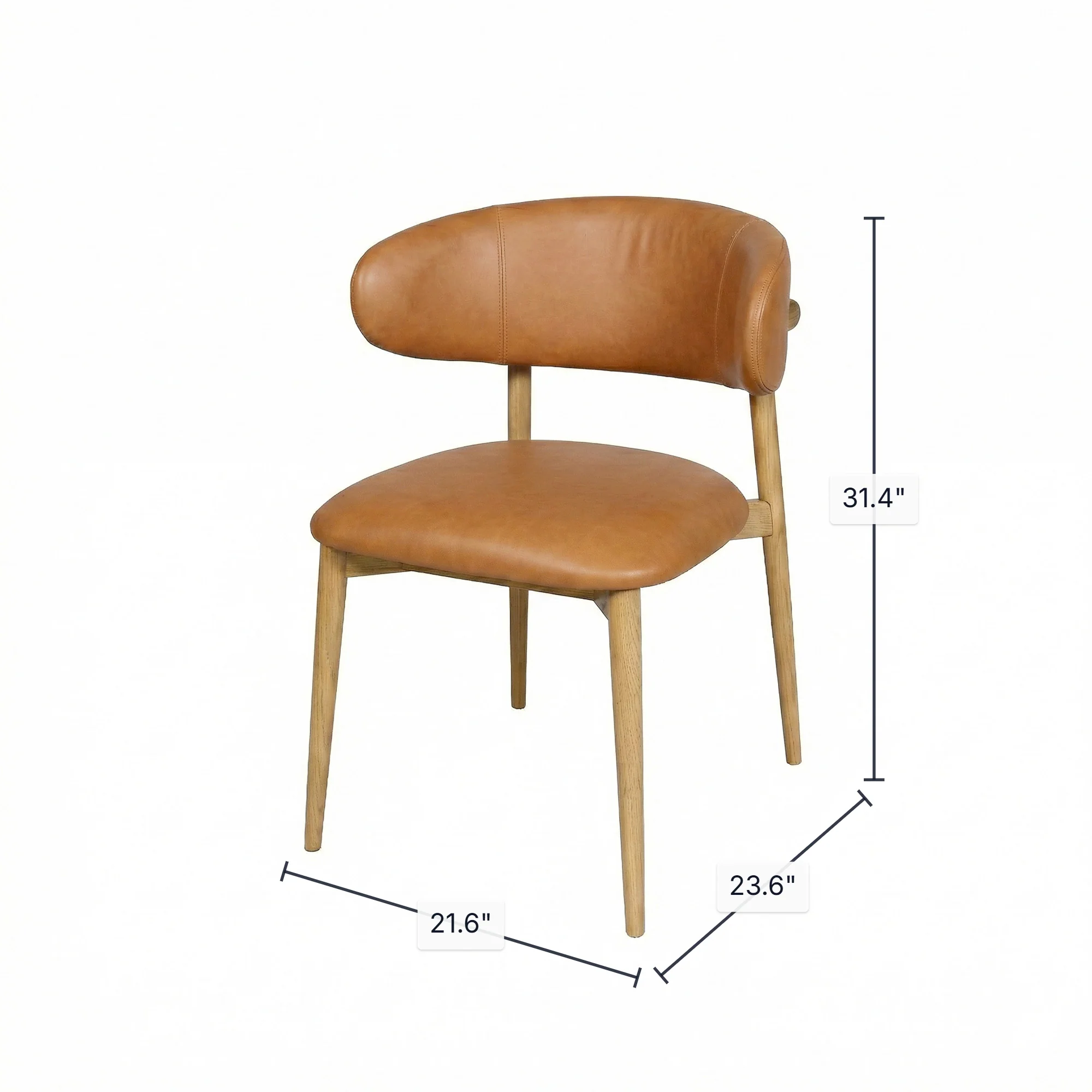 Milo Dining Chair - Tan - Image 3