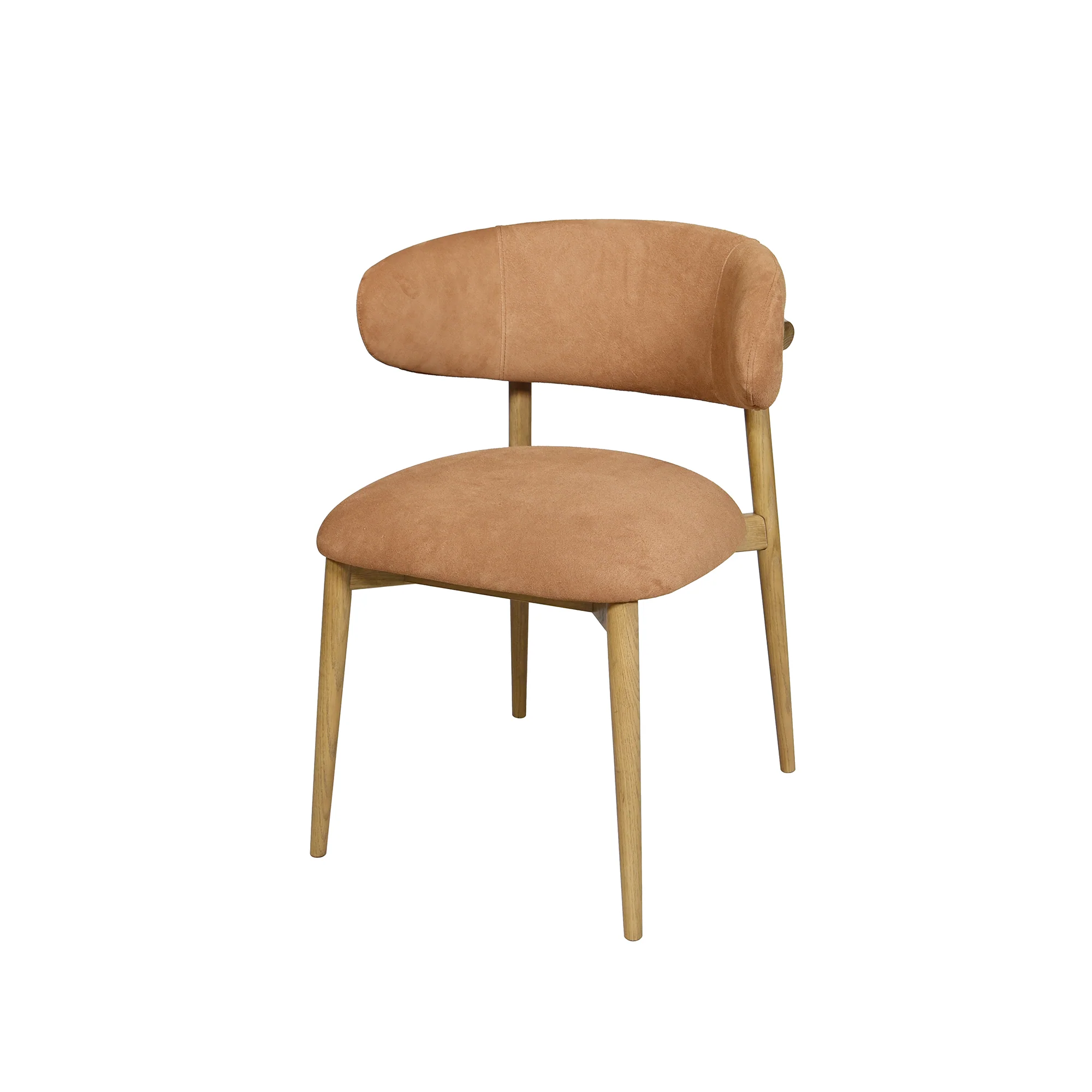 Milo Dining Chair - Tan Suede (Variance)