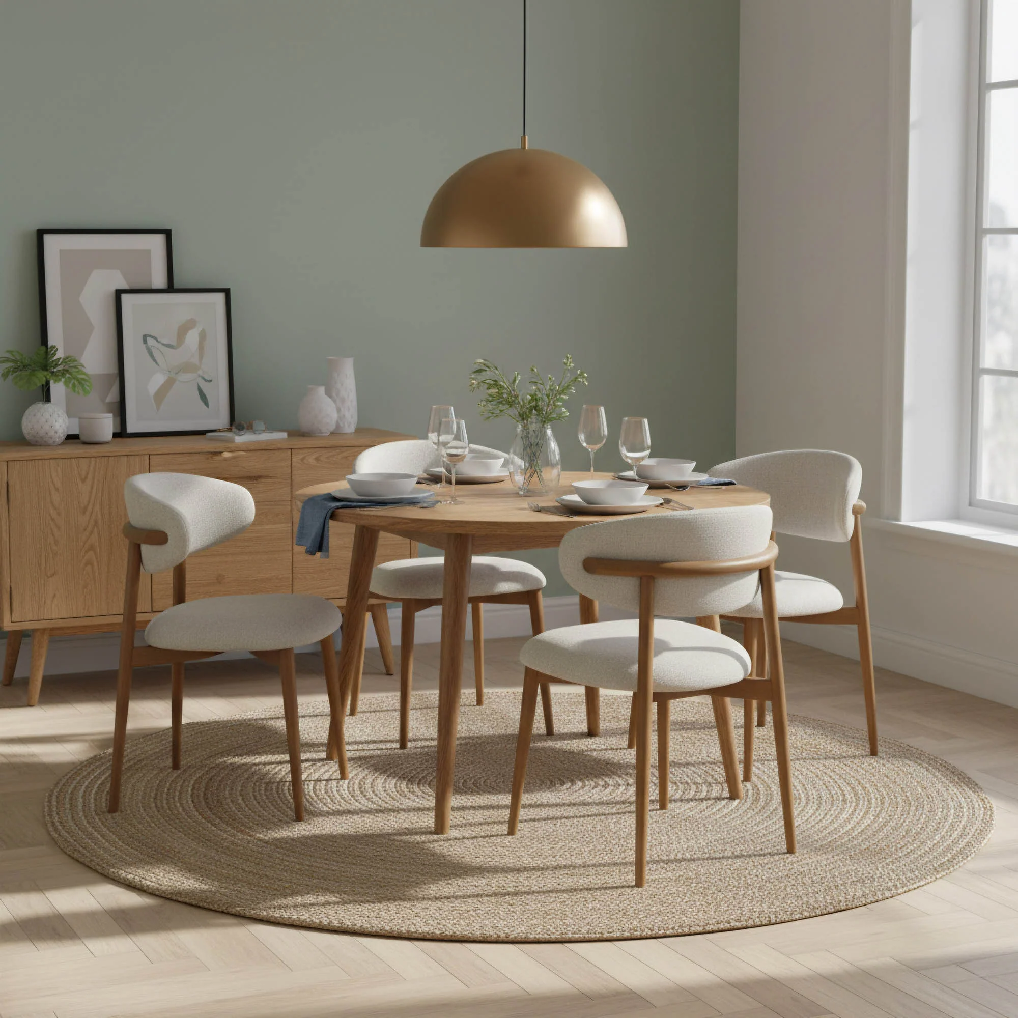 Milo Dining Chair - Vanilla Tweed - Image 10