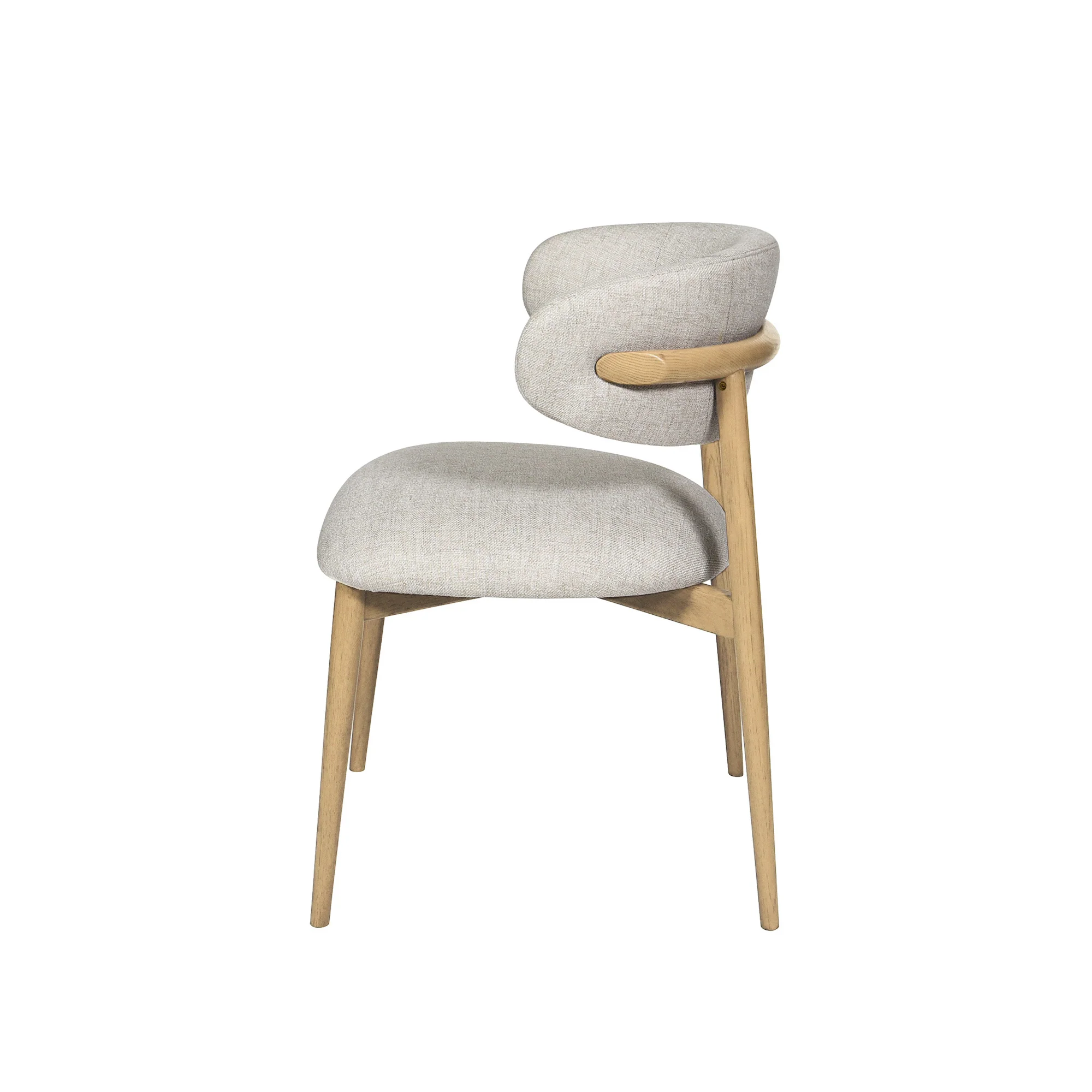 Milo Dining Chair - Vanilla Tweed - Image 11