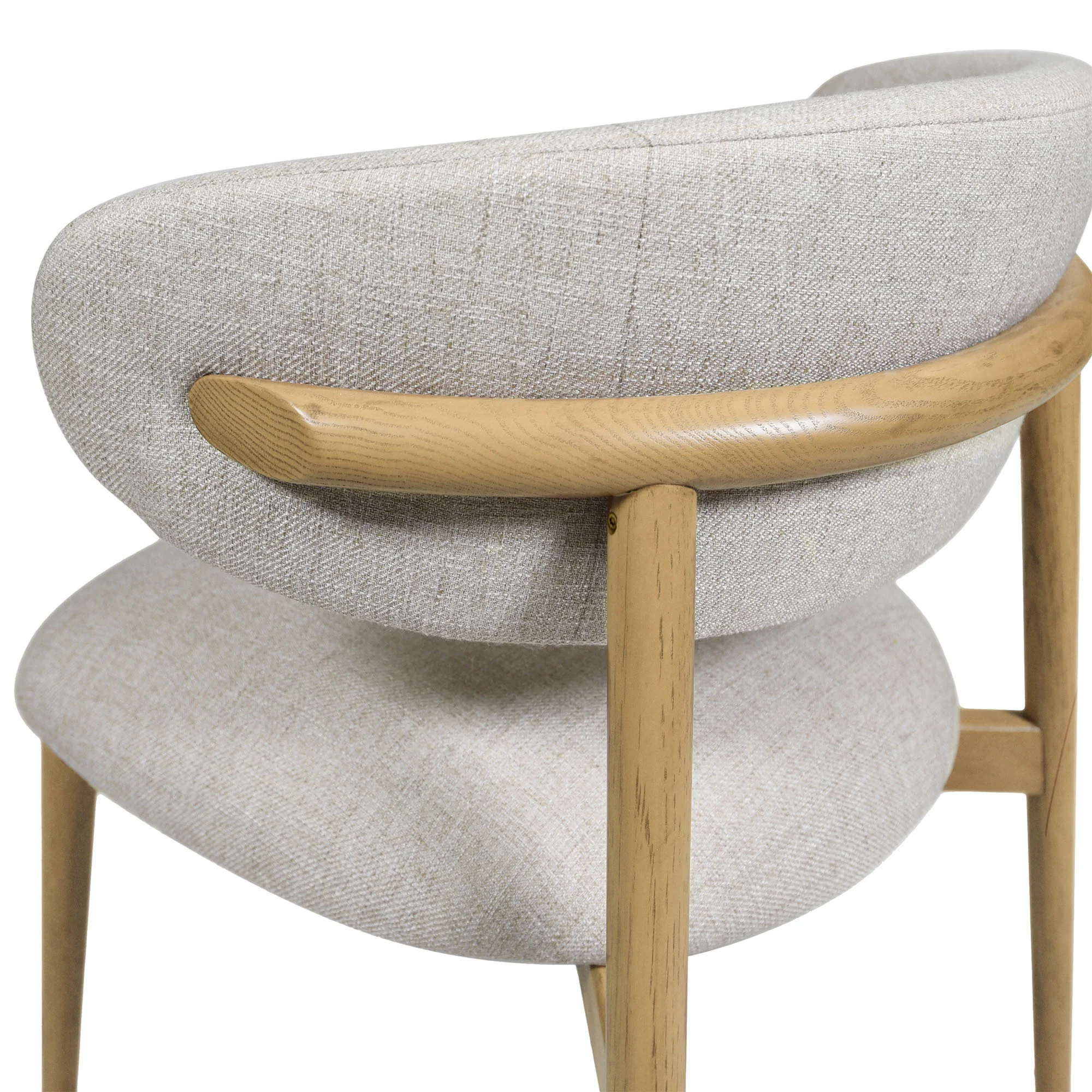 Milo Dining Chair - Vanilla Tweed - Image 12