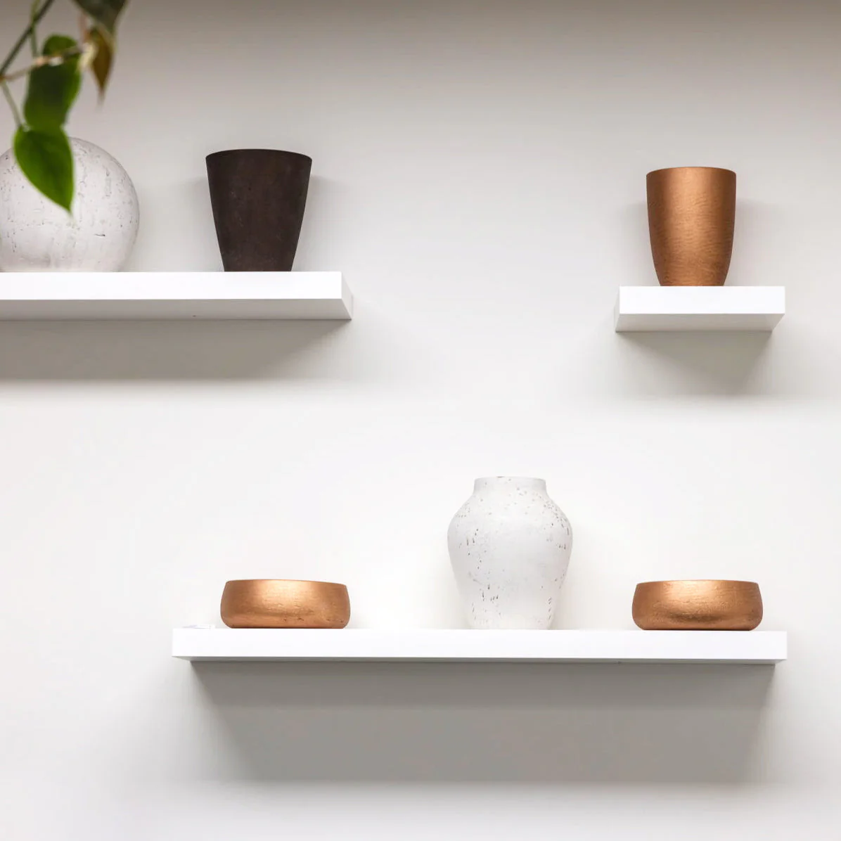 Mineral Medium Tapered Vase - Metallic Bronze - Image 3
