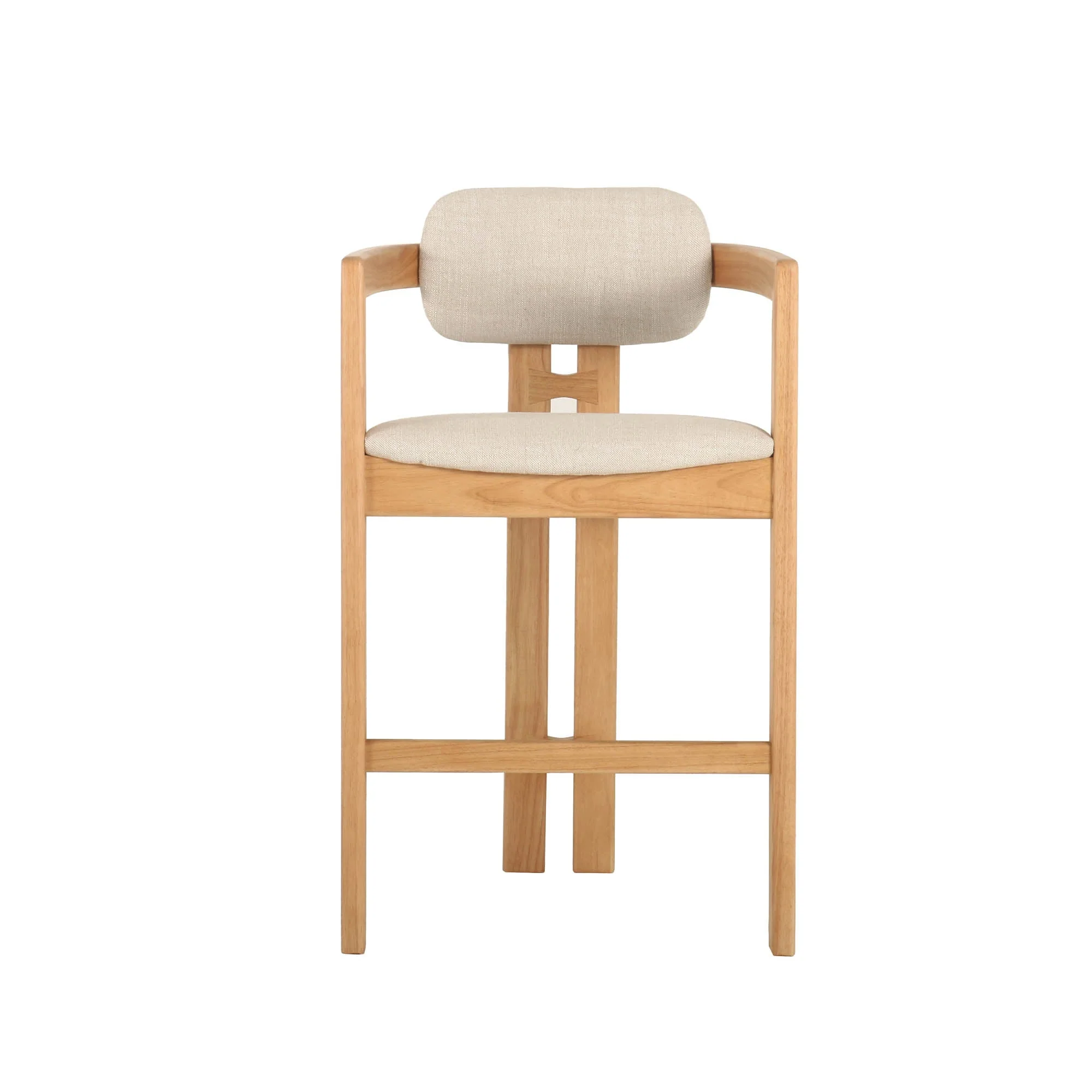 Monterrey Counter Stool - Cream Tweed - Image 5