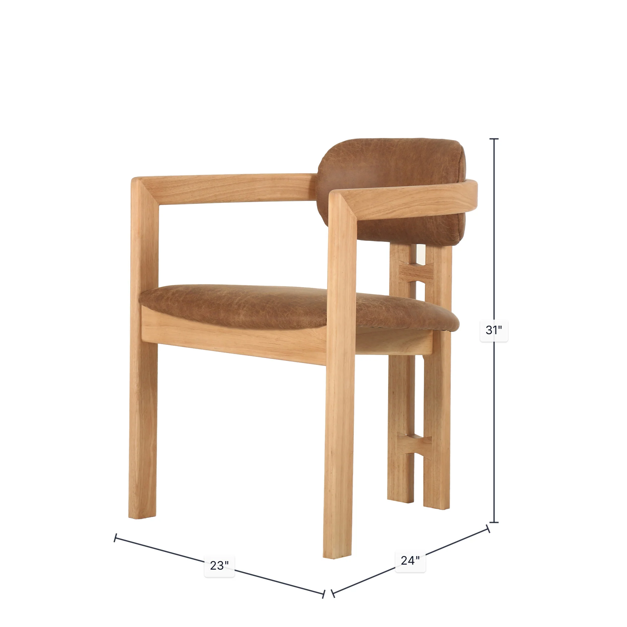 Monterrey Dining Chair - Cognac - Image 3