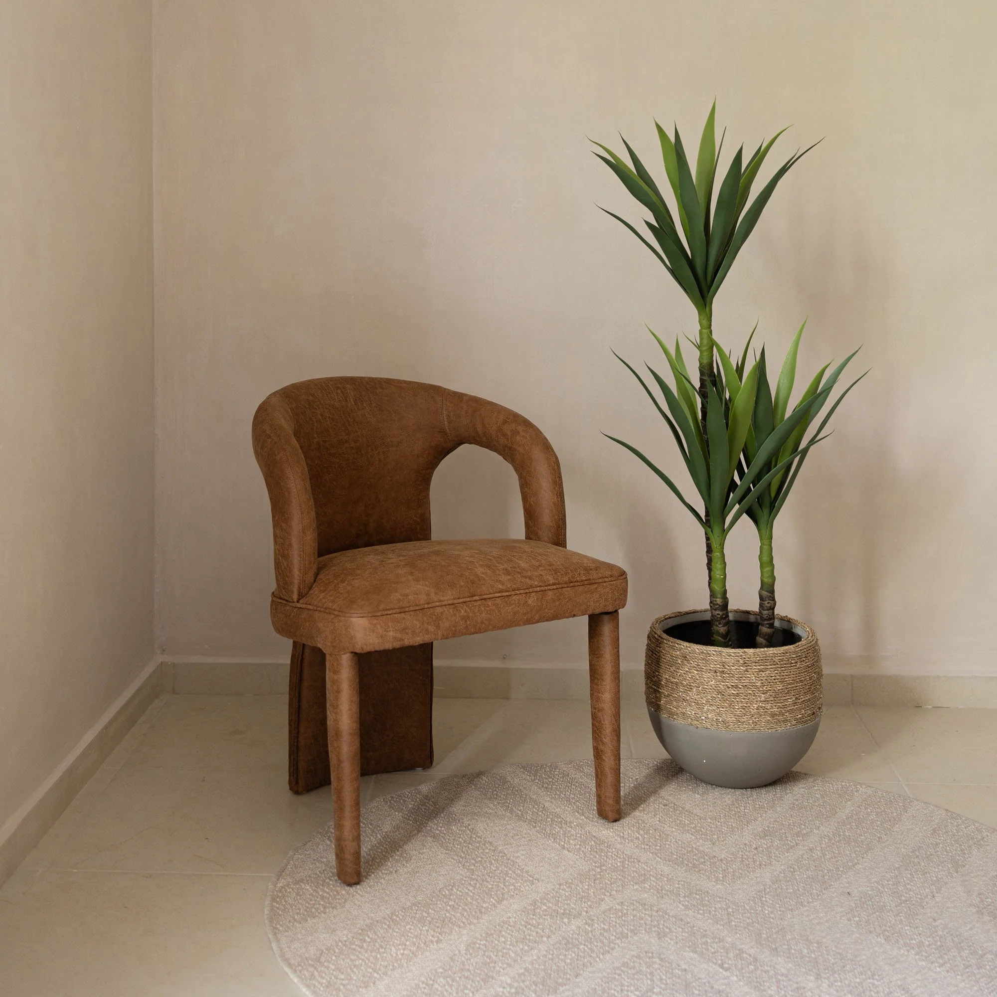 Naomi Dining Chair - Cognac - Image 10