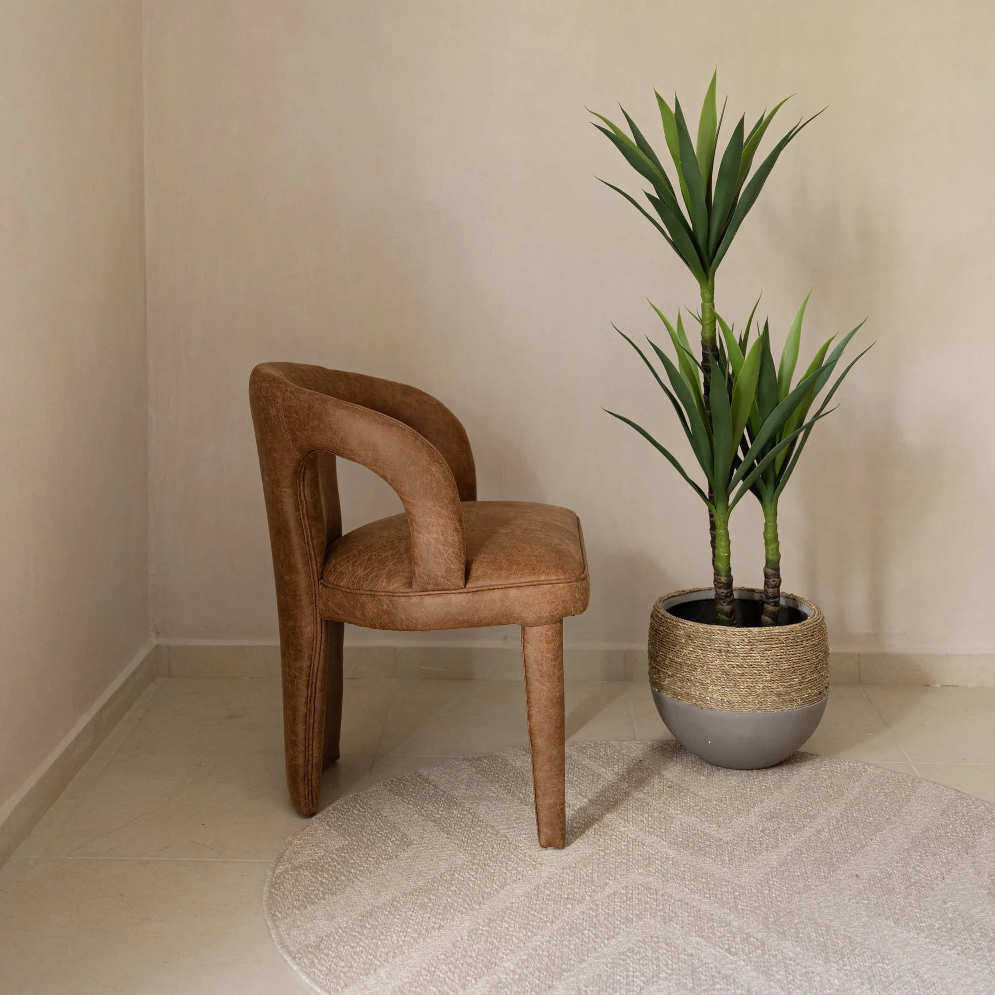 Naomi Dining Chair - Cognac - Image 11