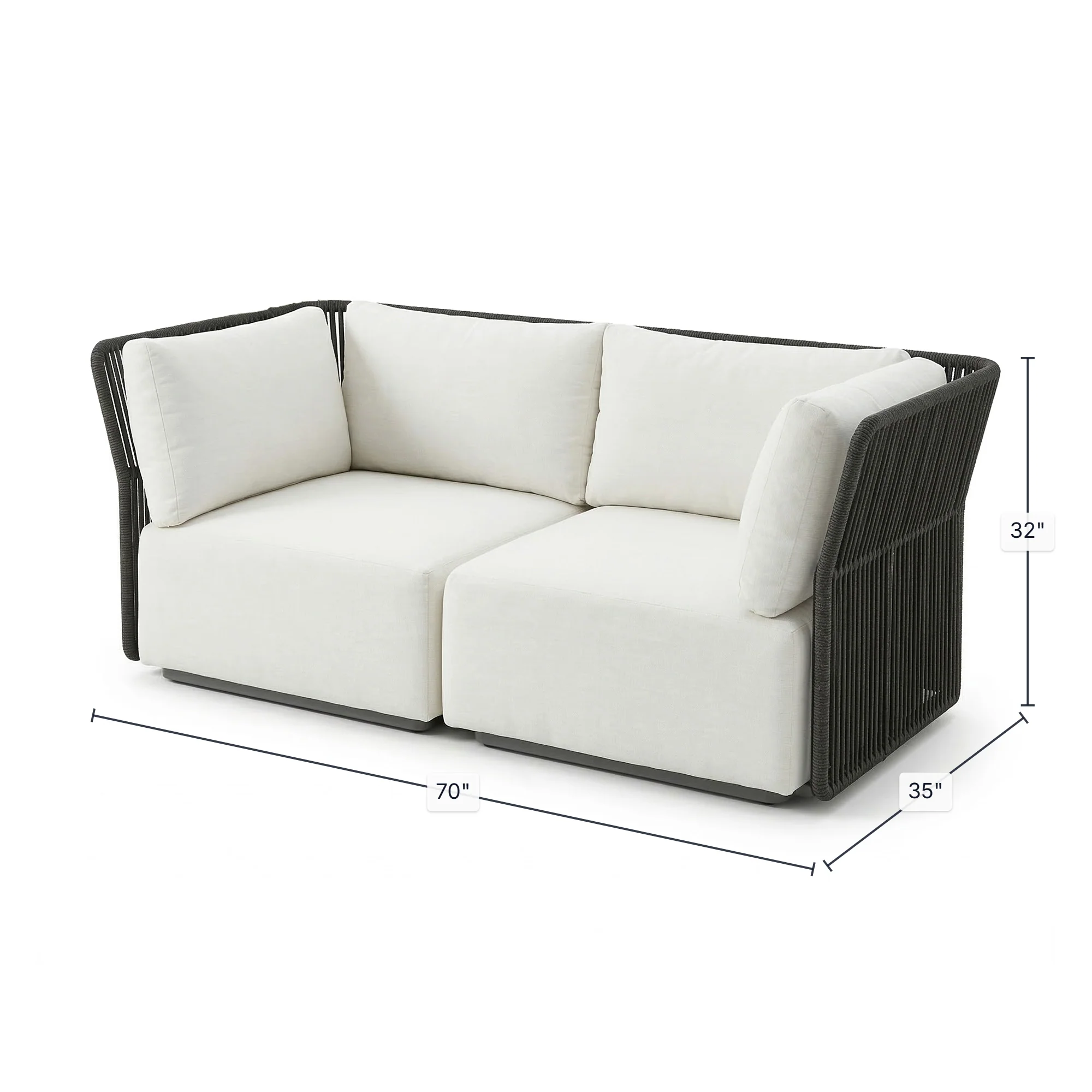 Naples Outdoor - Loveseat - Image 3