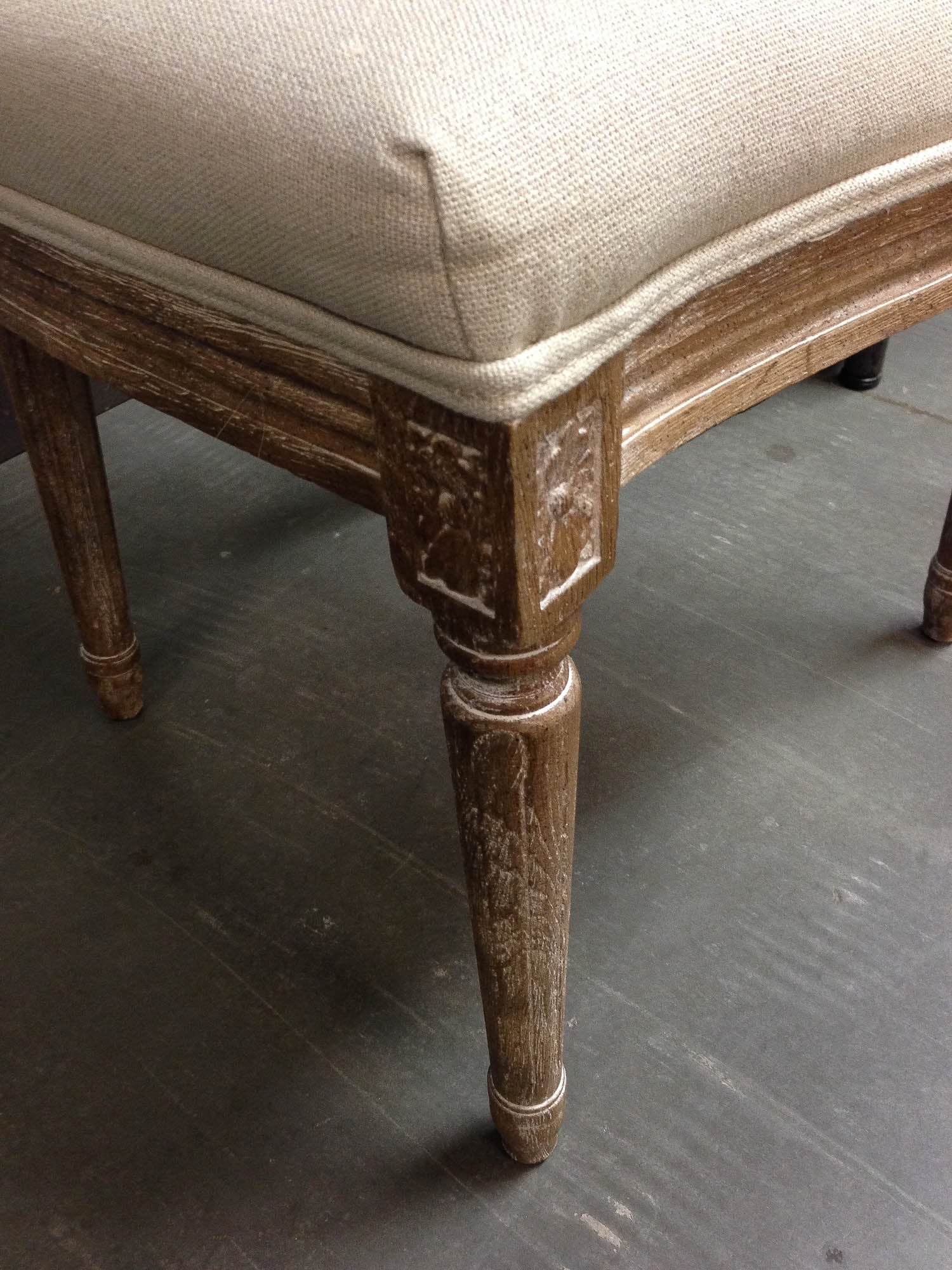 Napoleon Dining Chair w/ Cane Back - Antique Linen - Image 7