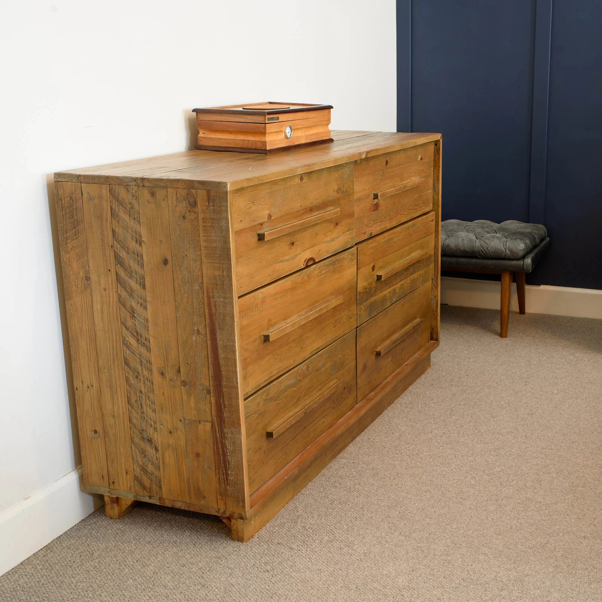 Nevada 6 Drawer Dresser - Dark Driftwood - Image 10