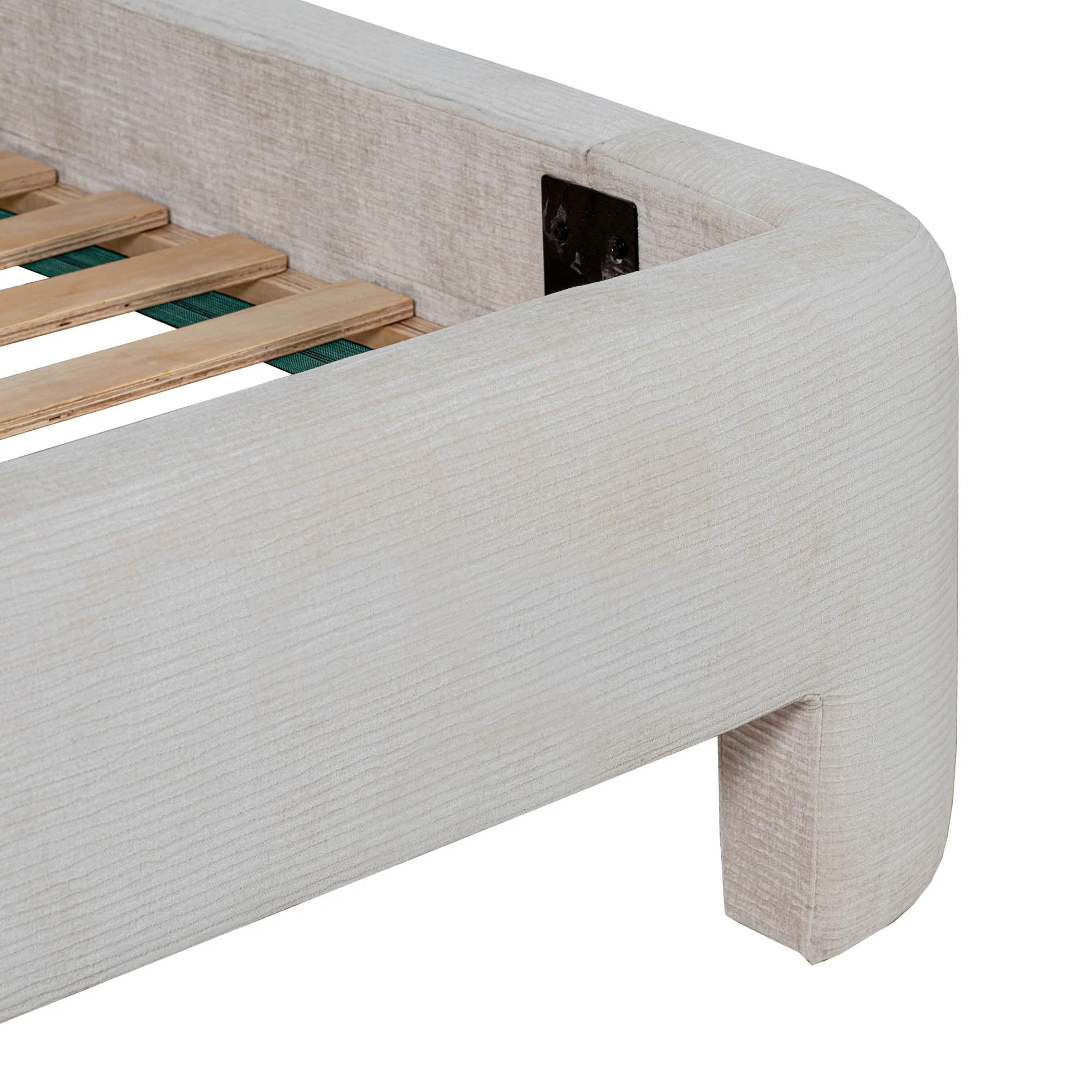 Nina King Bed - Ecru - Image 6