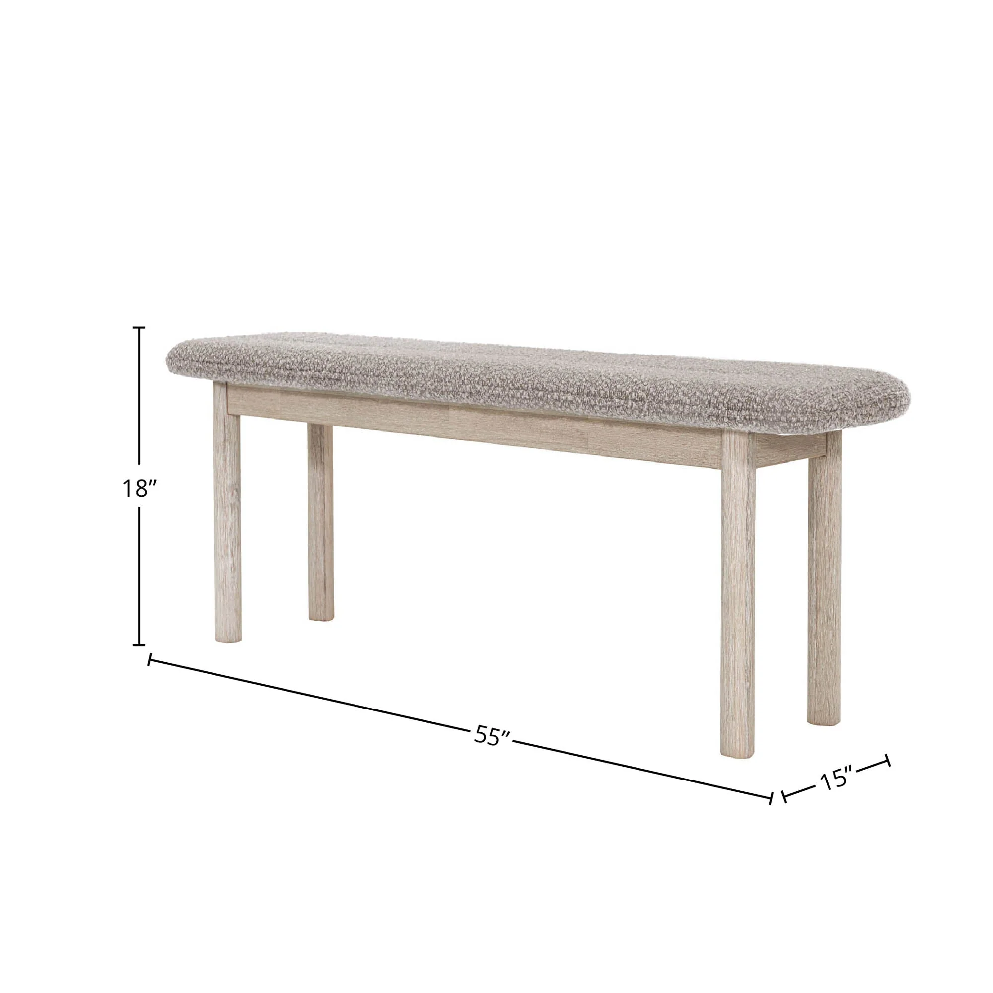 Oasis Bench - Oatmeal - Image 3