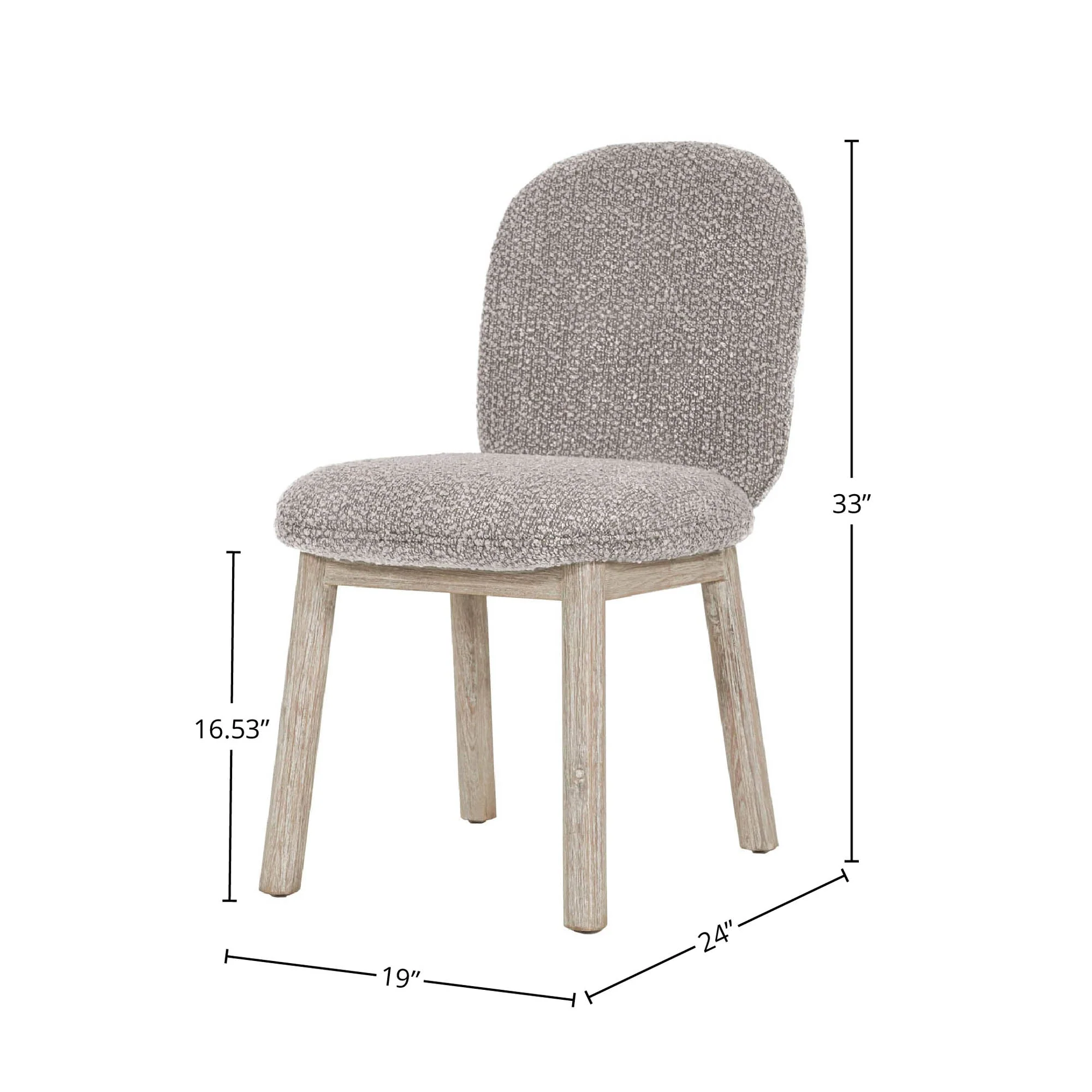Oasis Dining Chair - Oatmeal - Image 3