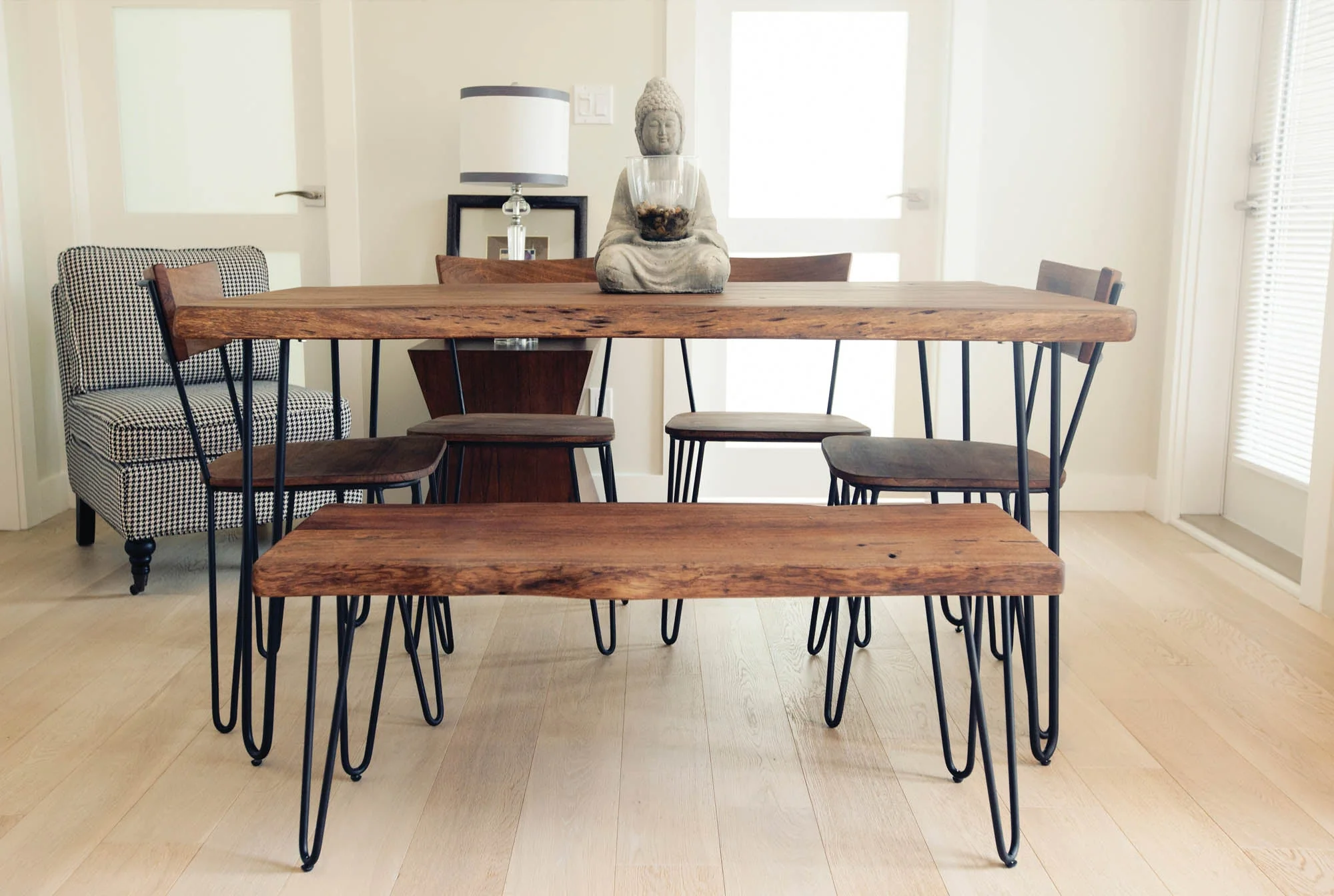 Organic Dining Table - Matte Brown - Image 5