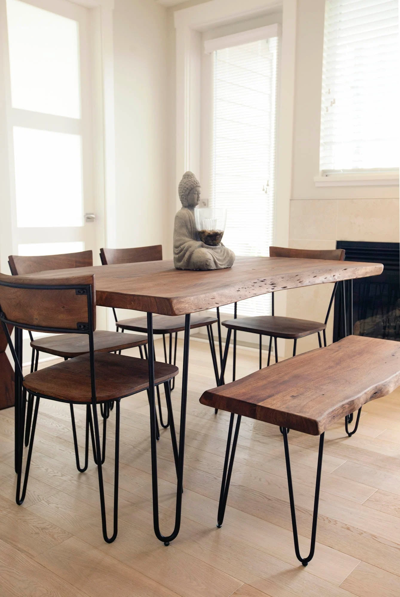 Organic Dining Table - Matte Brown - Image 6