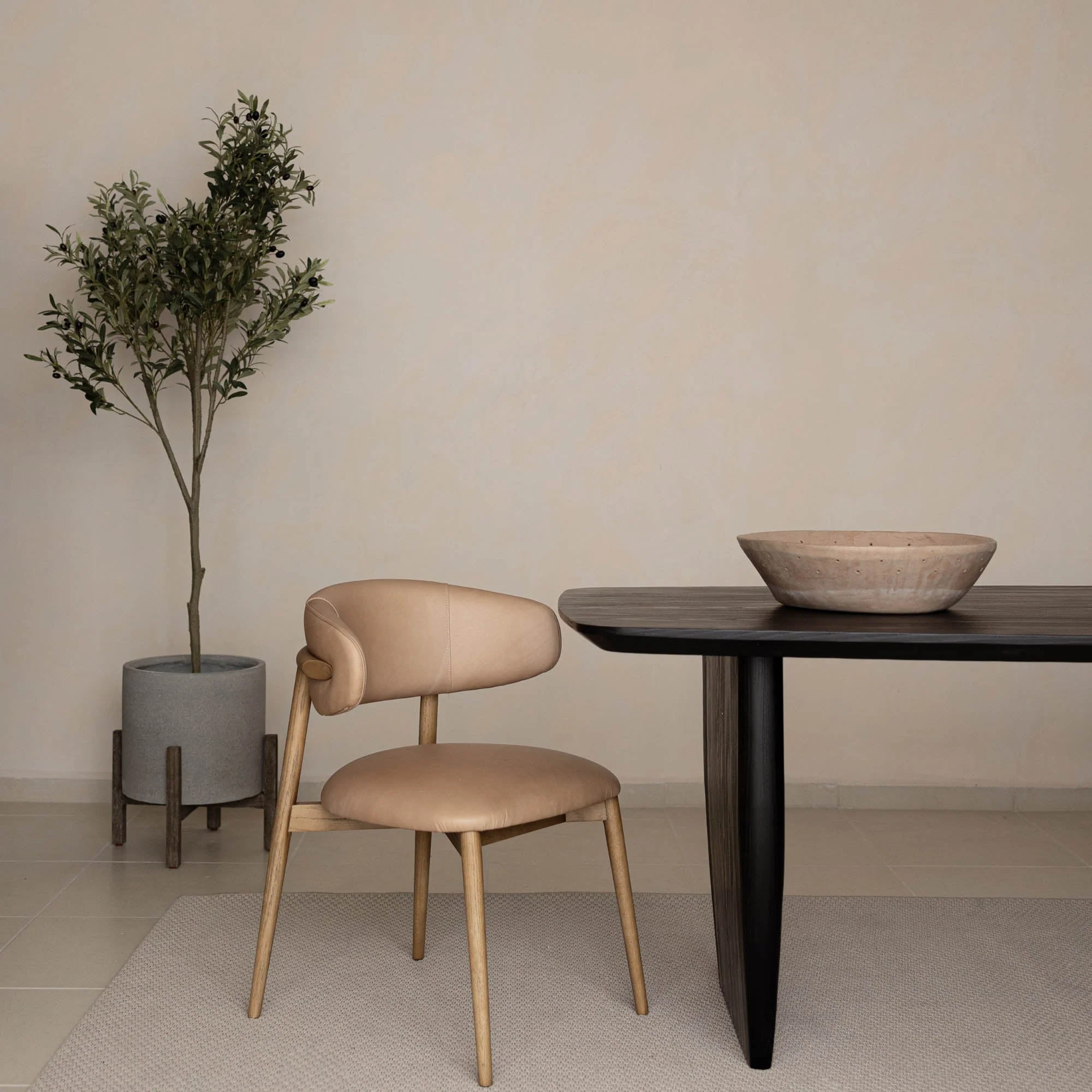 Patio Round Standing Pot - Natural Stone - Image 5