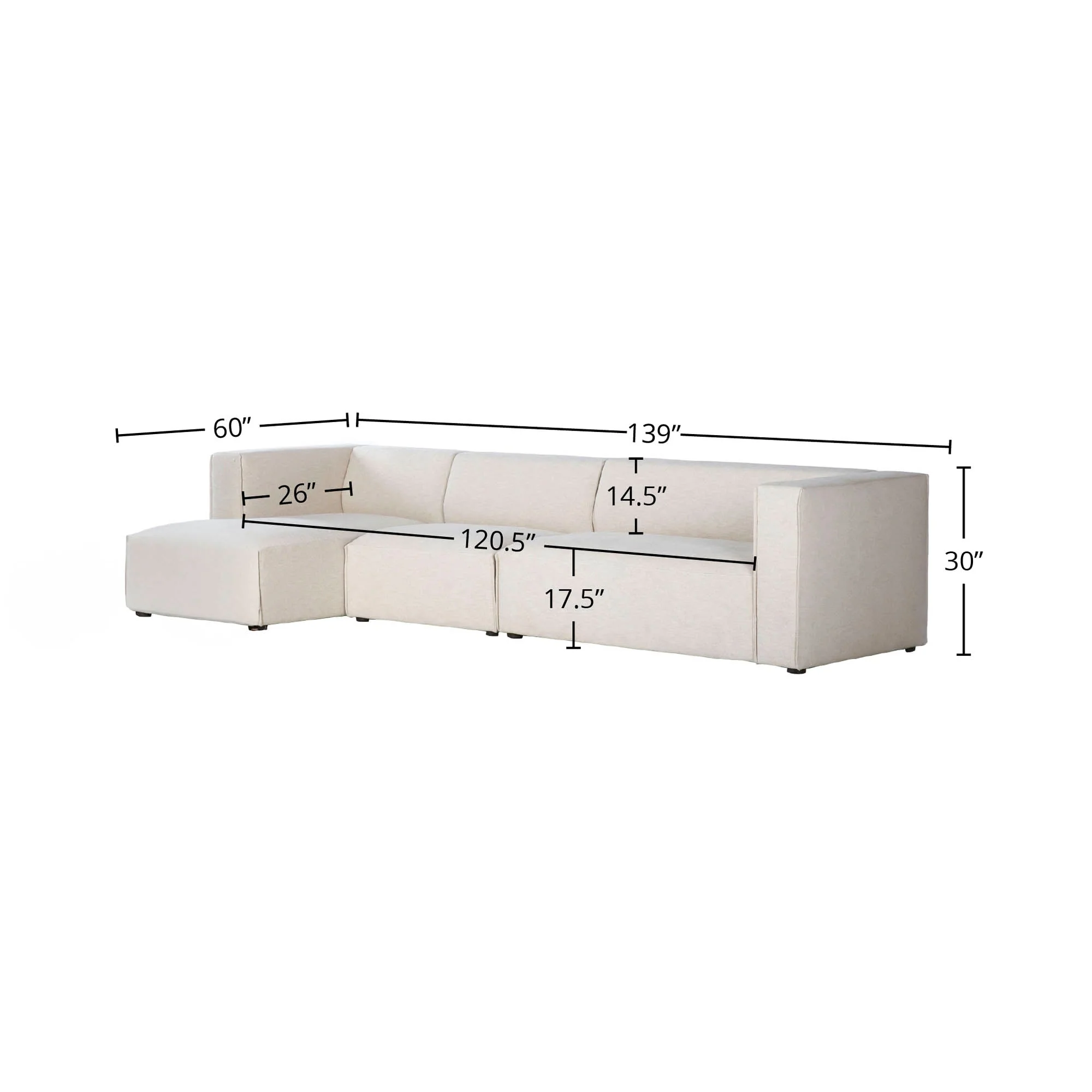 Premium Left Modular Sectional - Image 3