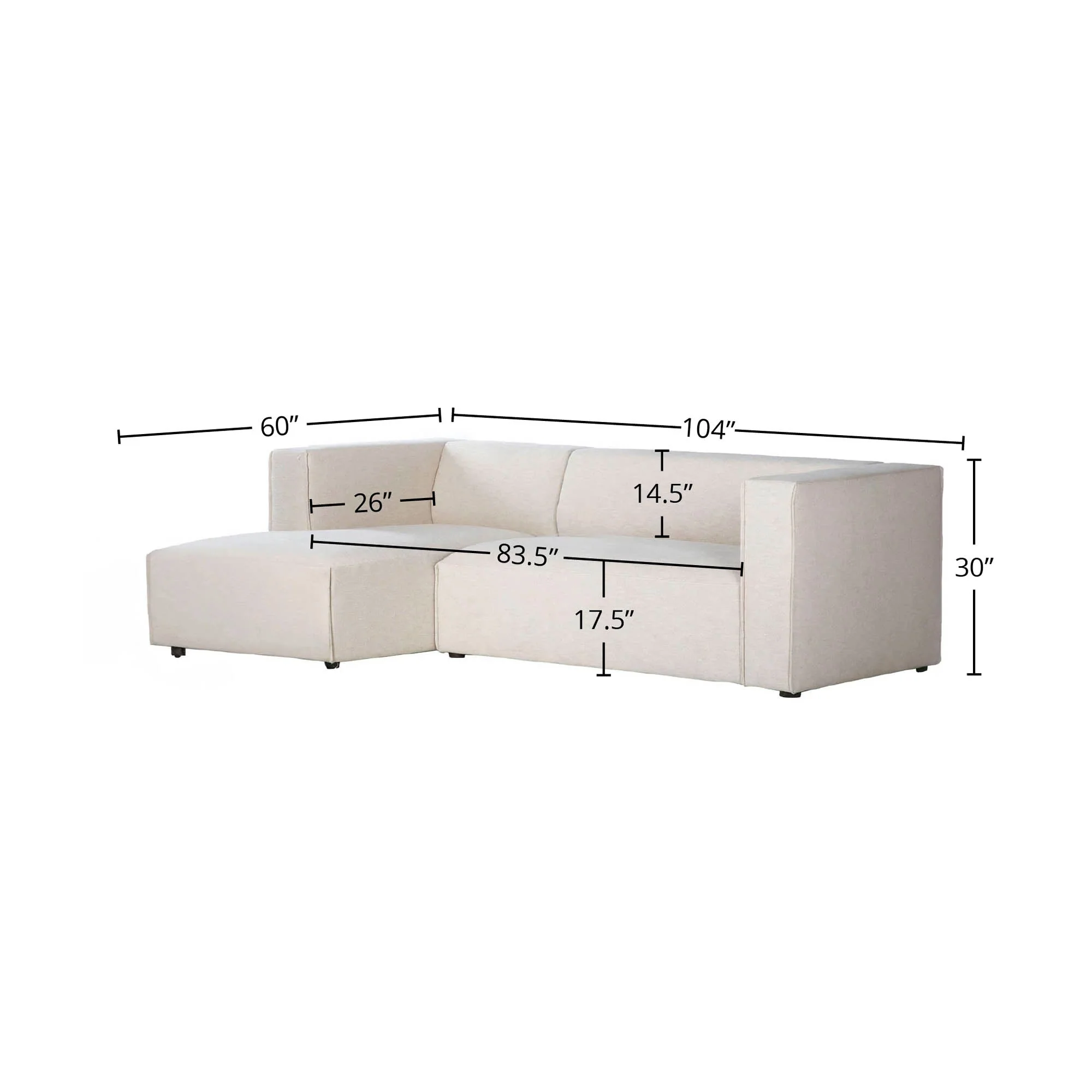 Premium Small Left Modular Sectional - Image 5