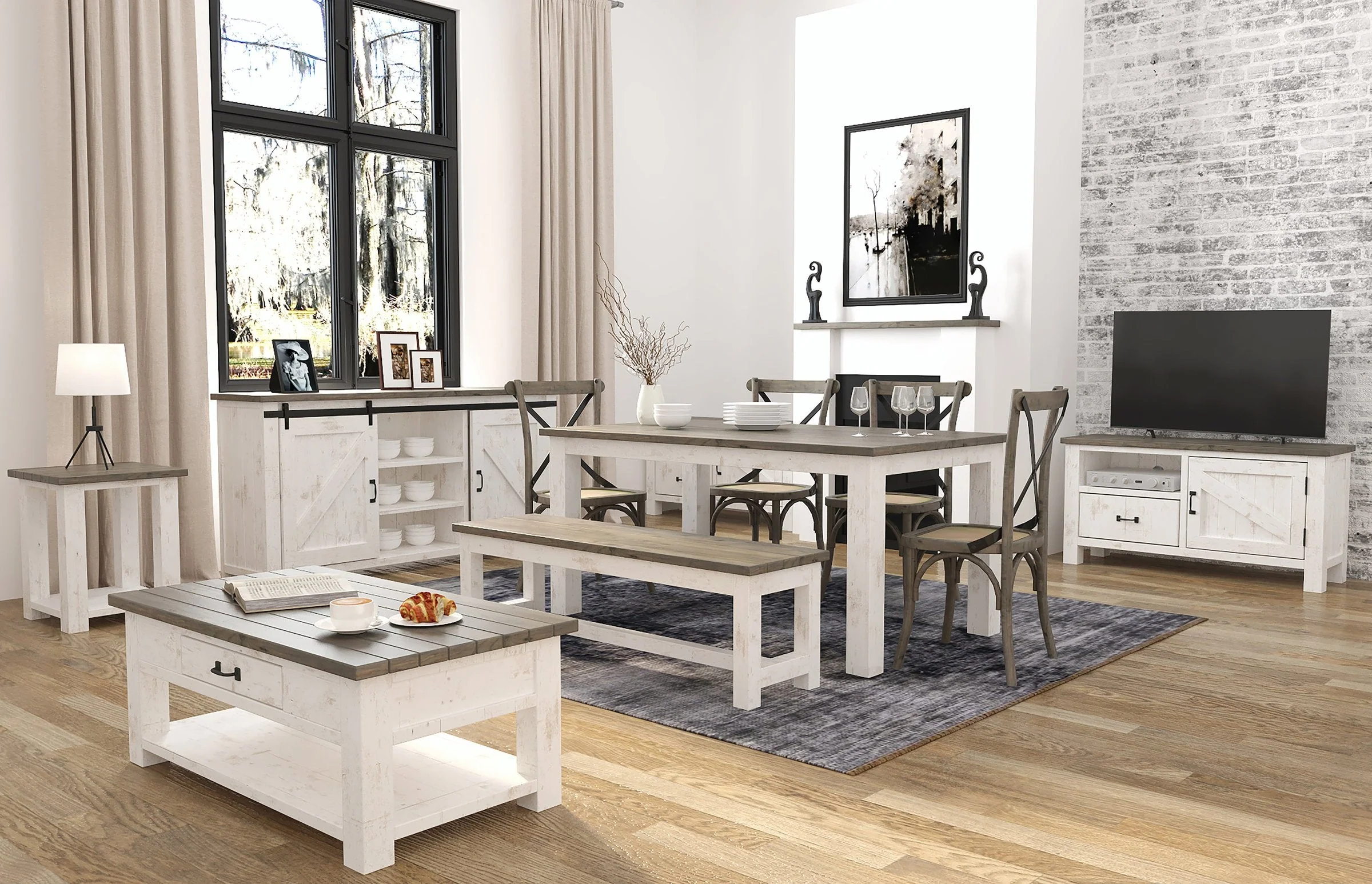 Provence Large Extension Dining Table (71"/86") - Image 8