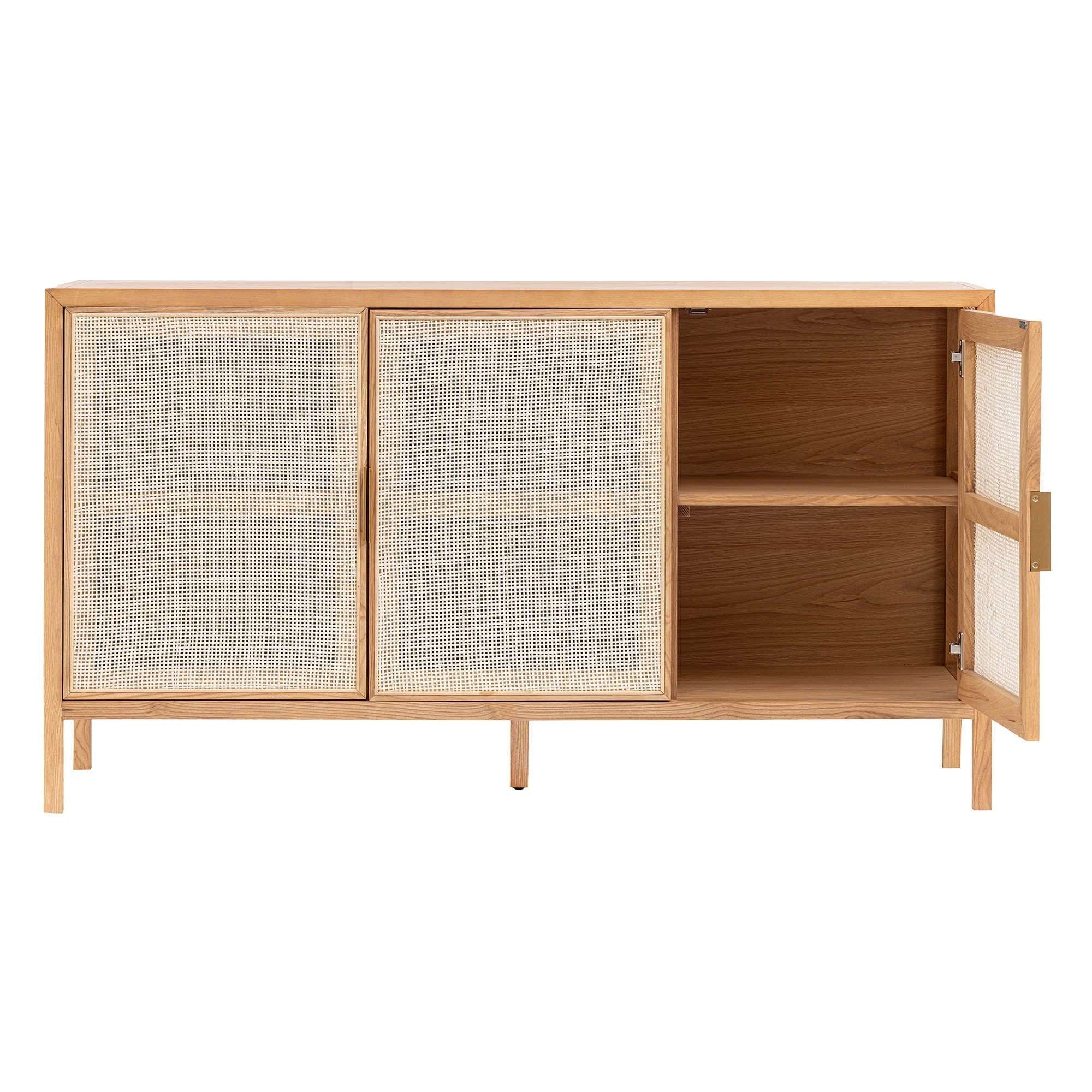 Rattan 3 Door Sideboard - Natural - Image 5