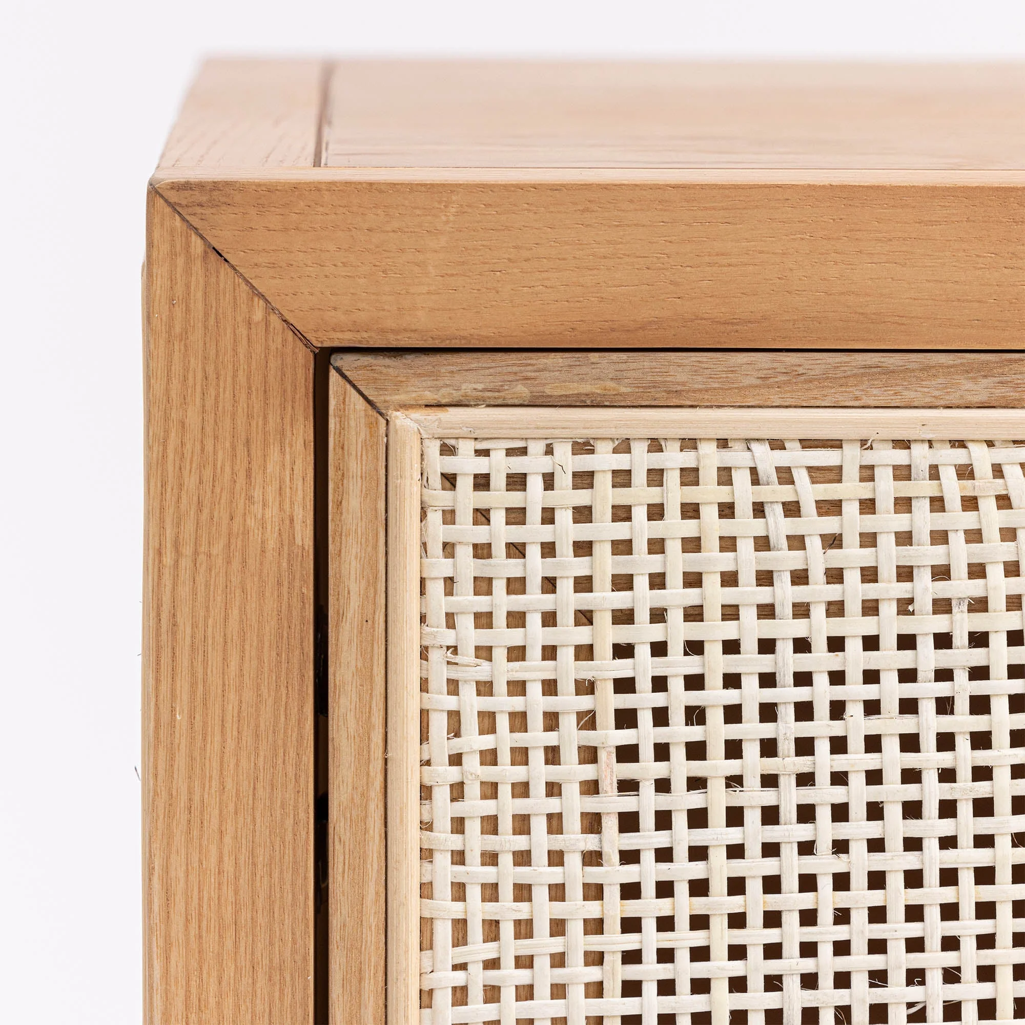 Rattan 3 Door Sideboard - Natural - Image 9