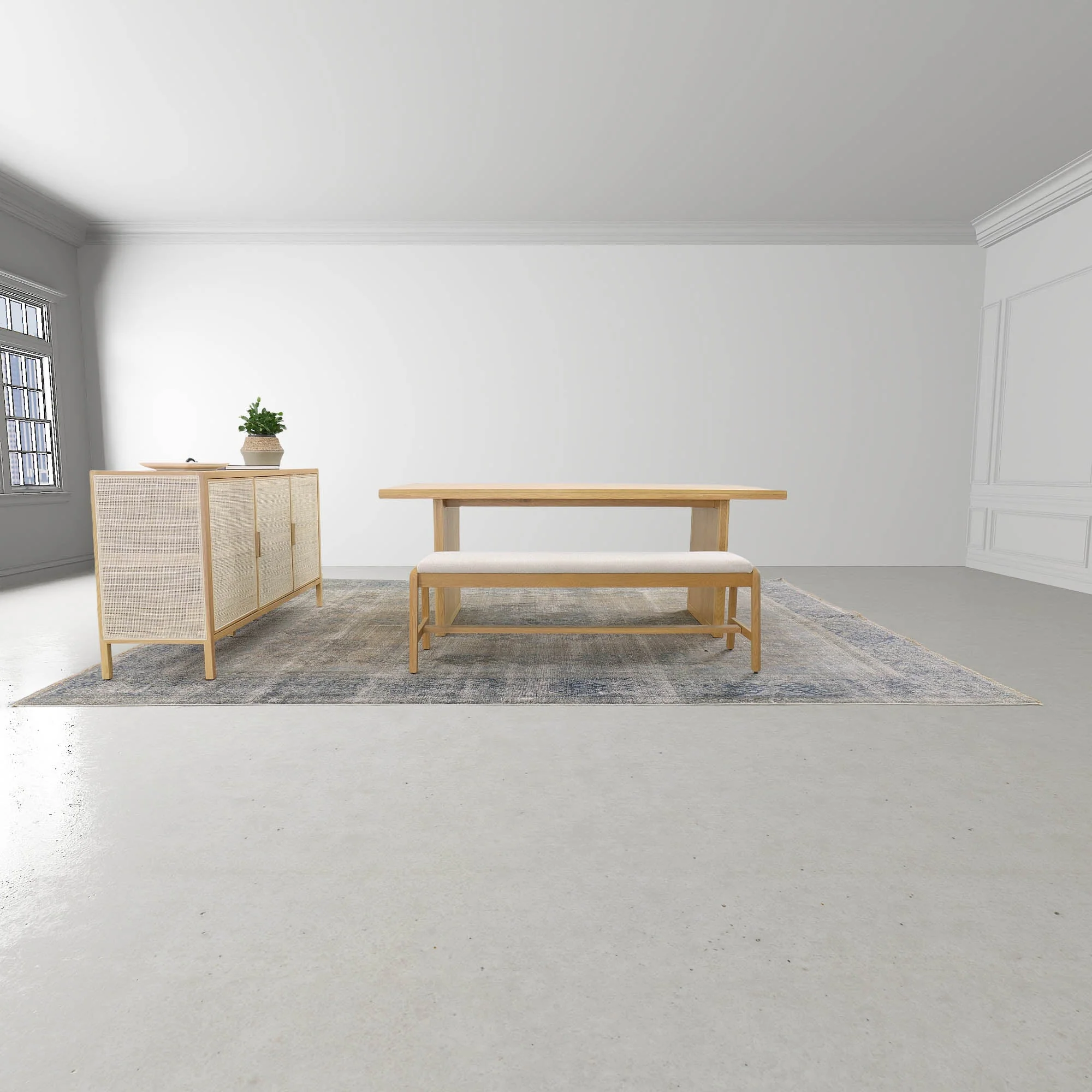 Rattan Dining Table - Natural - Image 10
