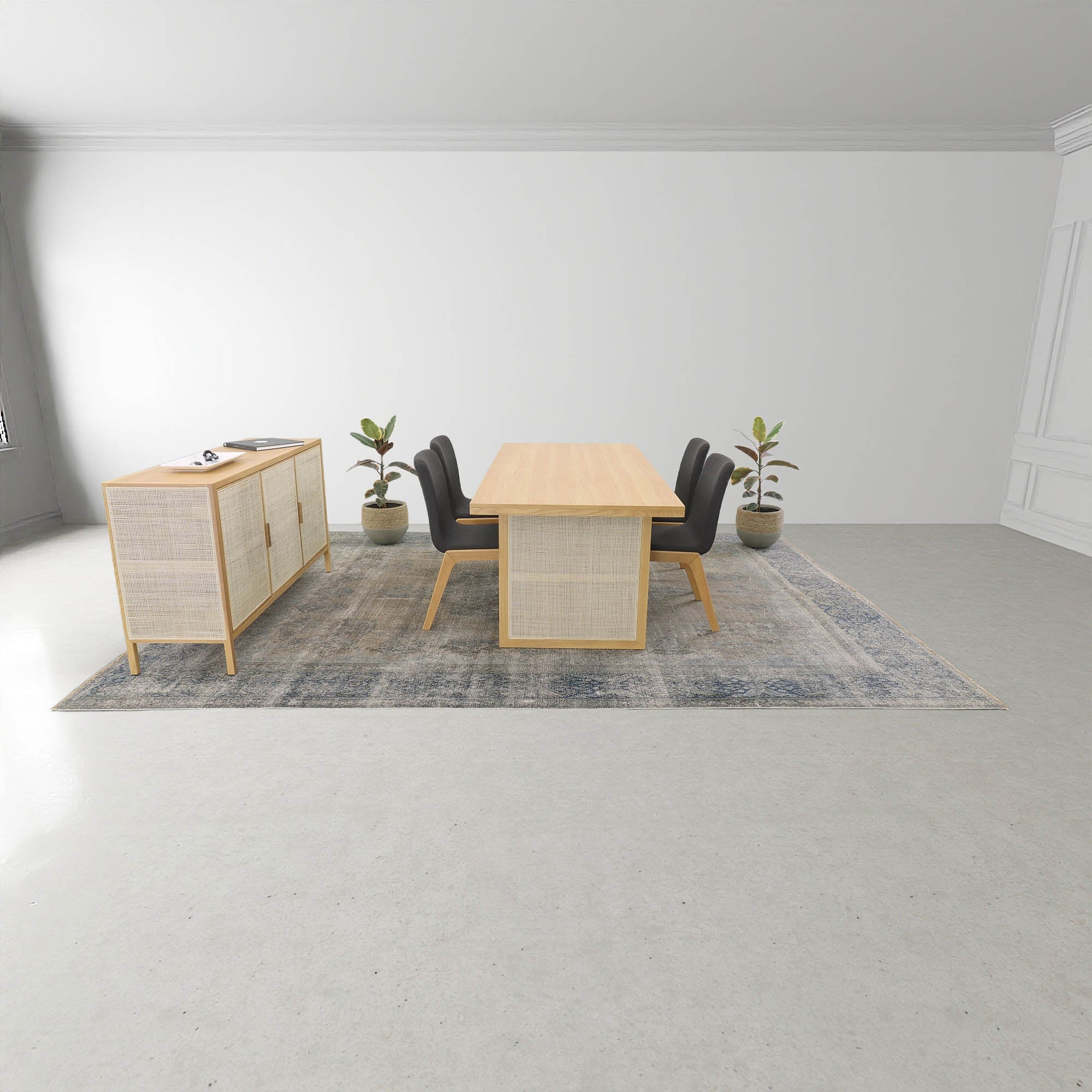 Rattan Dining Table - Natural - Image 3