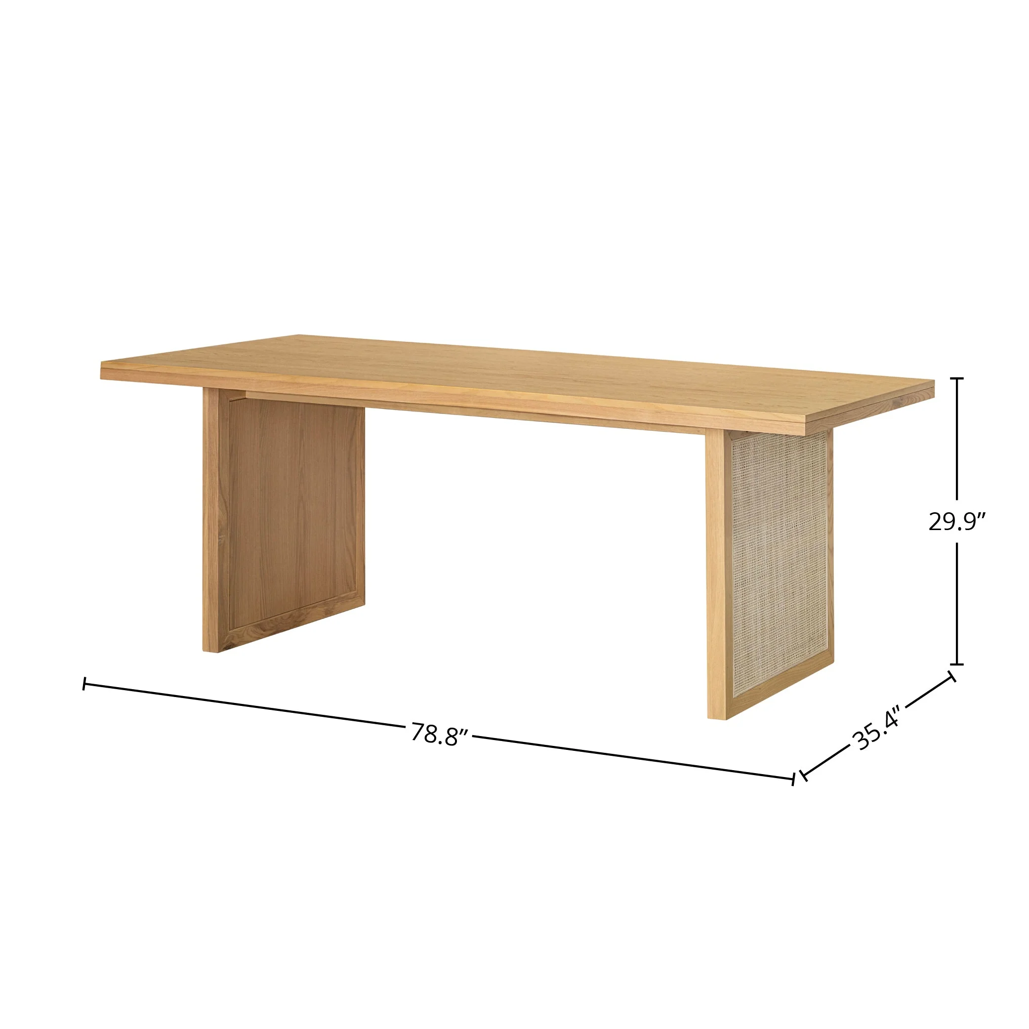 Rattan Dining Table - Natural - Image 4
