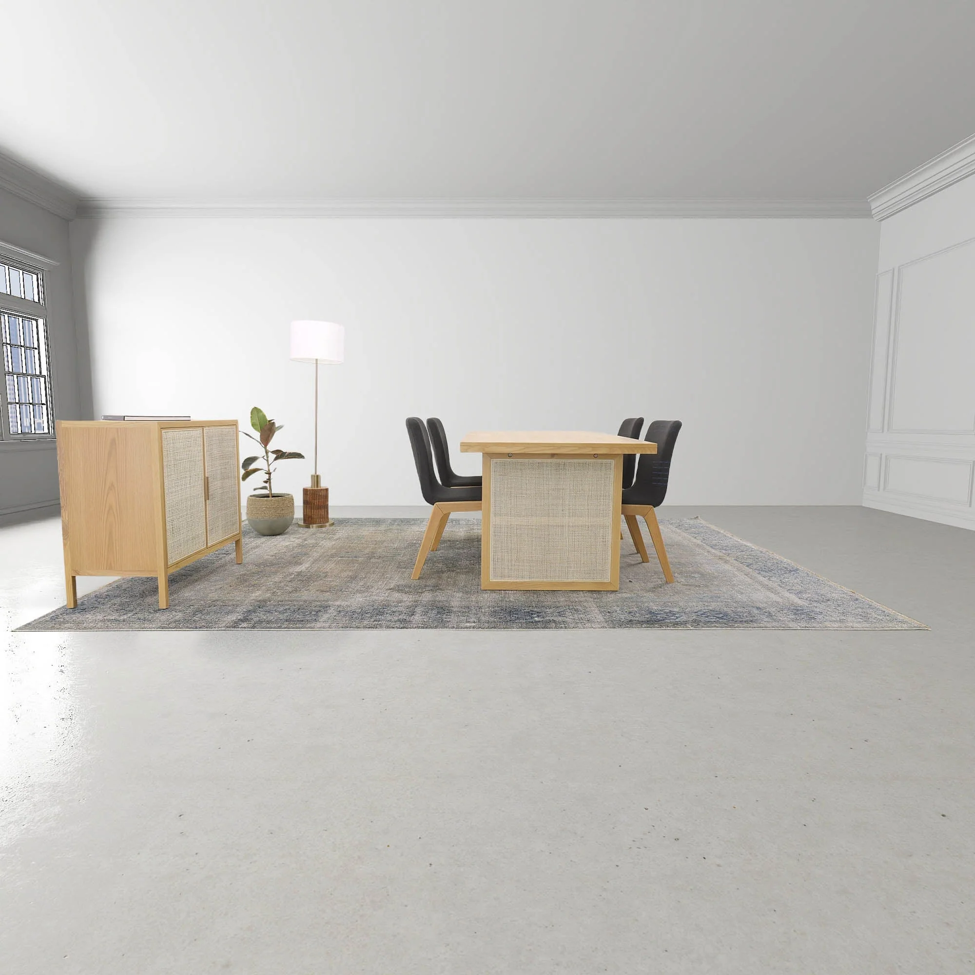Rattan Dining Table - Natural - Image 9