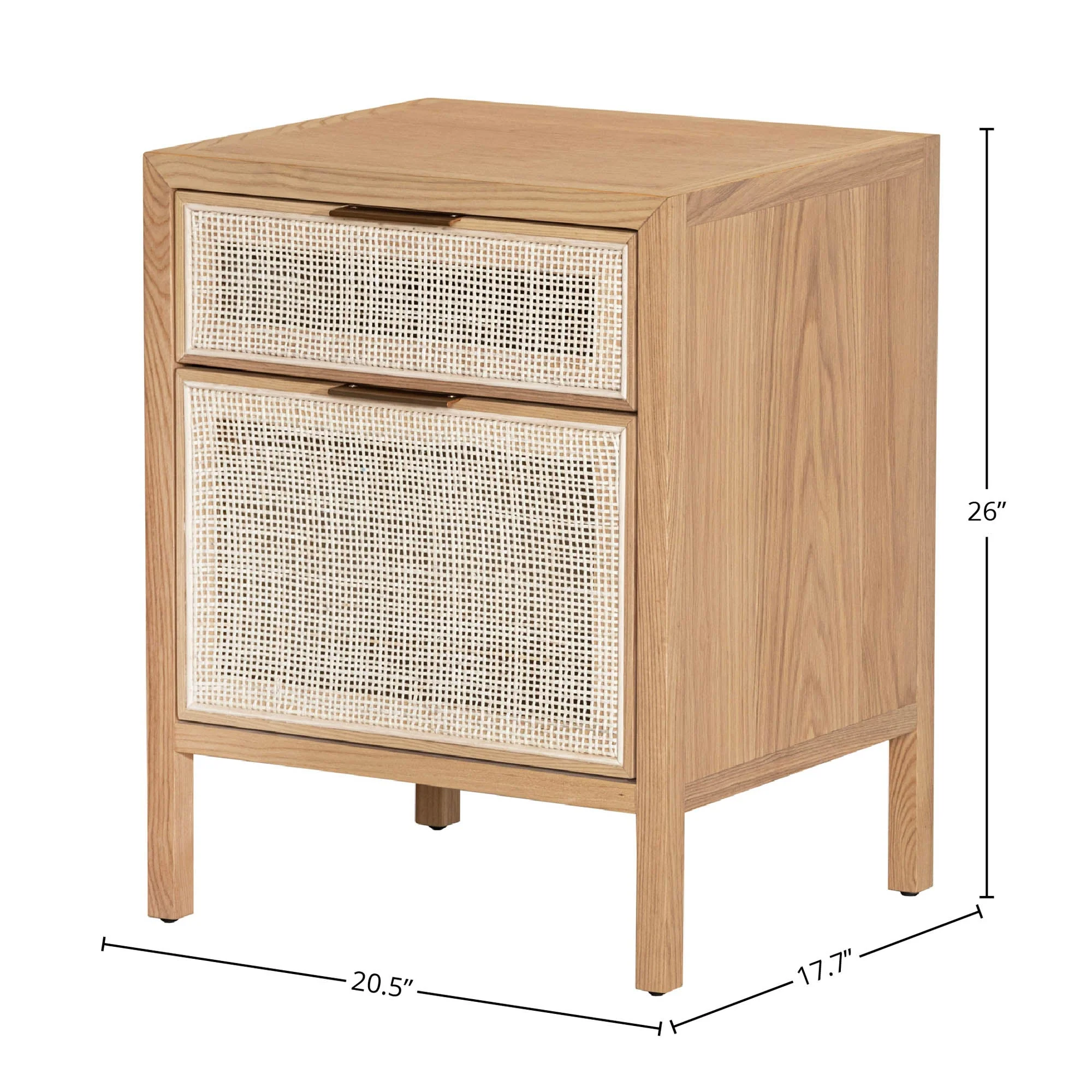 Rattan Filing Cabinet - Natural - Image 3