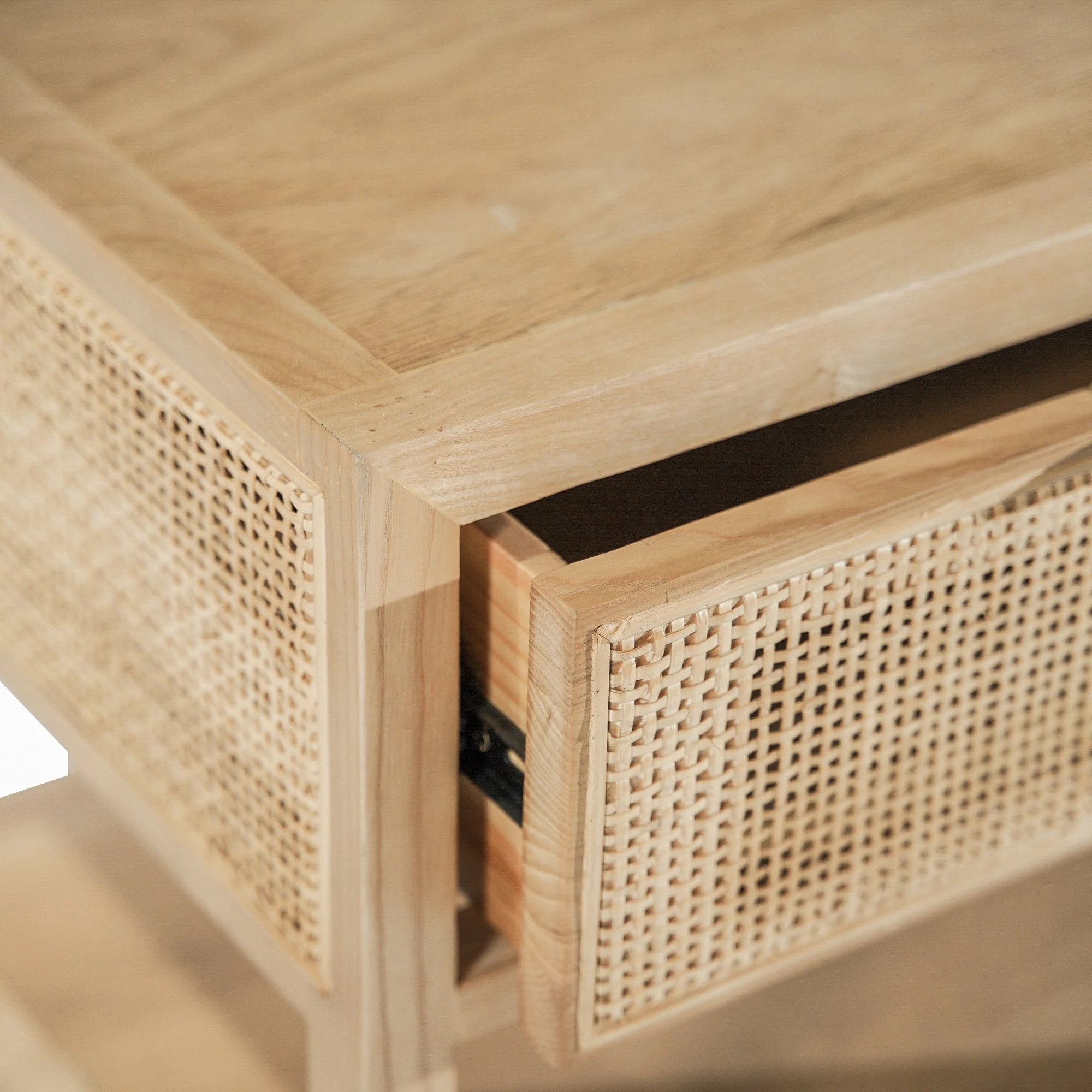 Rattan Side Table - Natural - Image 8