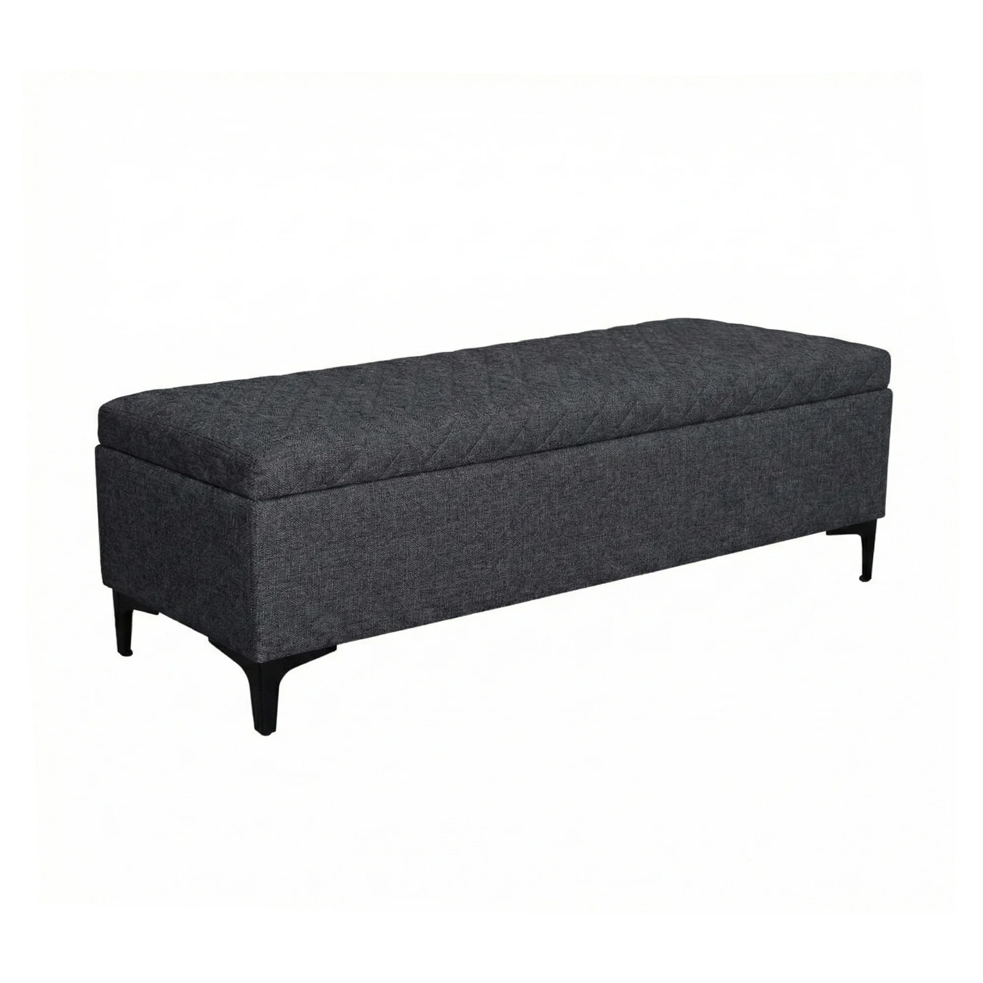 Reece Storage Bench - Charcoal Grey