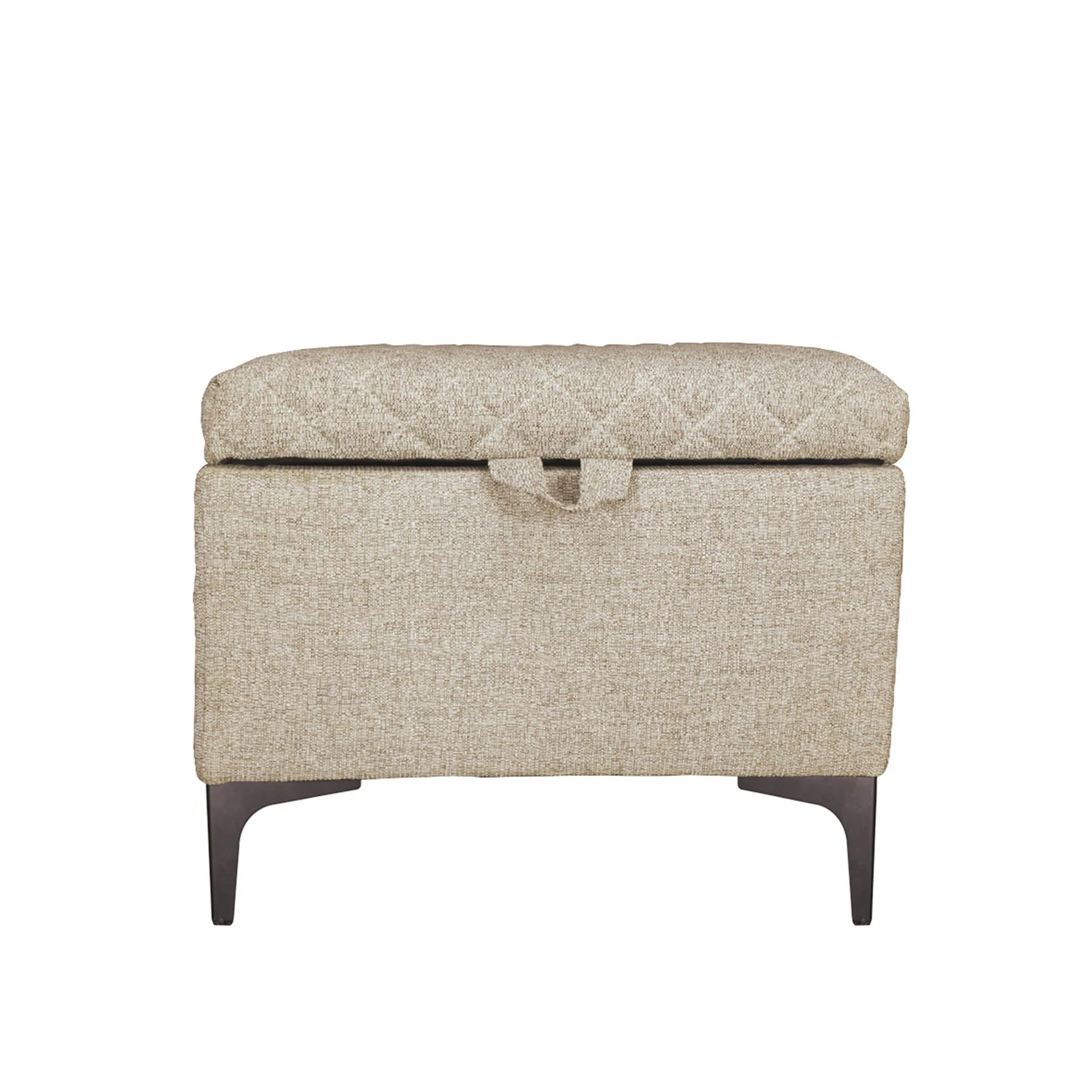 Reece Storage Ottoman - Tan - Image 4