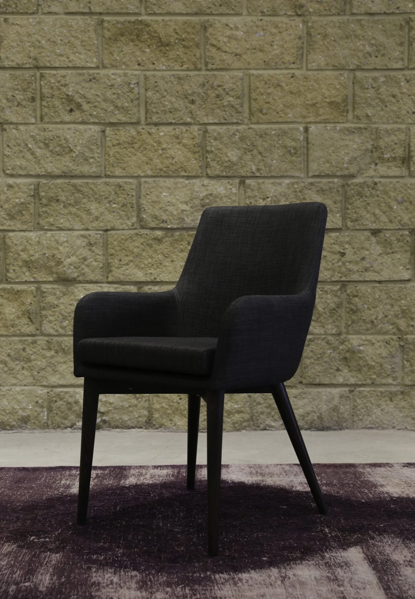 Fritz Arm Dining Chair - Dark Grey - Image 9