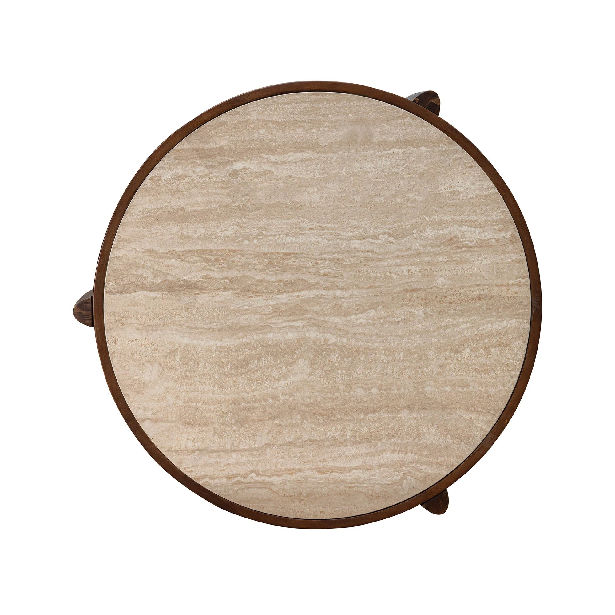 Remix Round Coffee Table - Travertine - Image 7