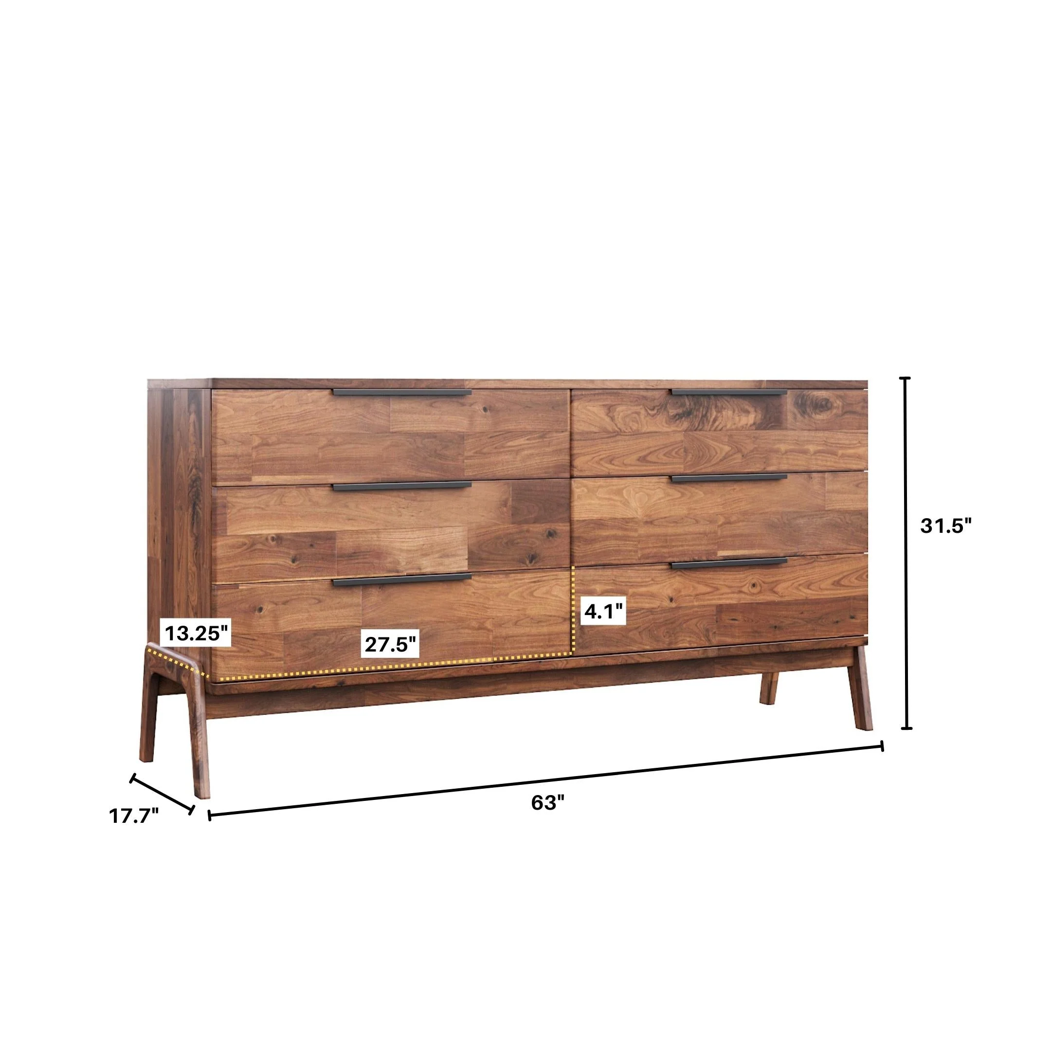 Remix 6 Drawer Dresser - Image 12