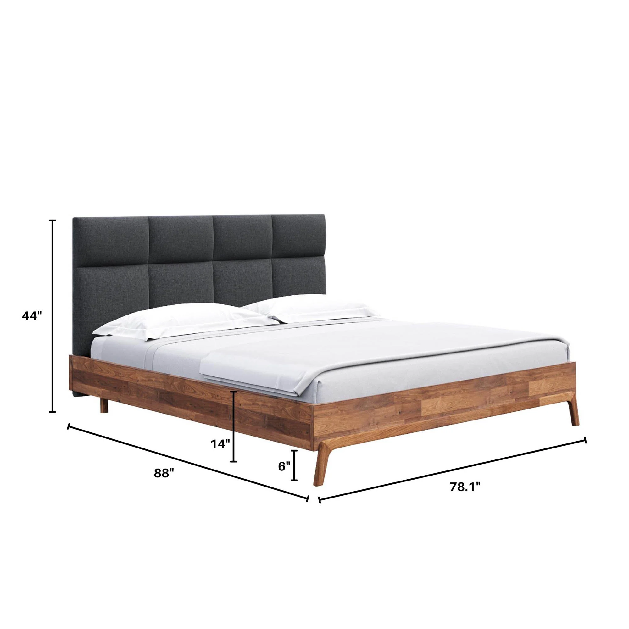 Remix King Bed - Grey - Assembly Variance - Image 3