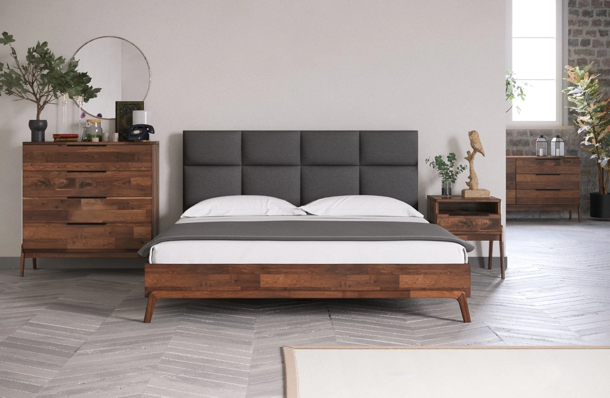 Remix King Bed - Grey - Image 7