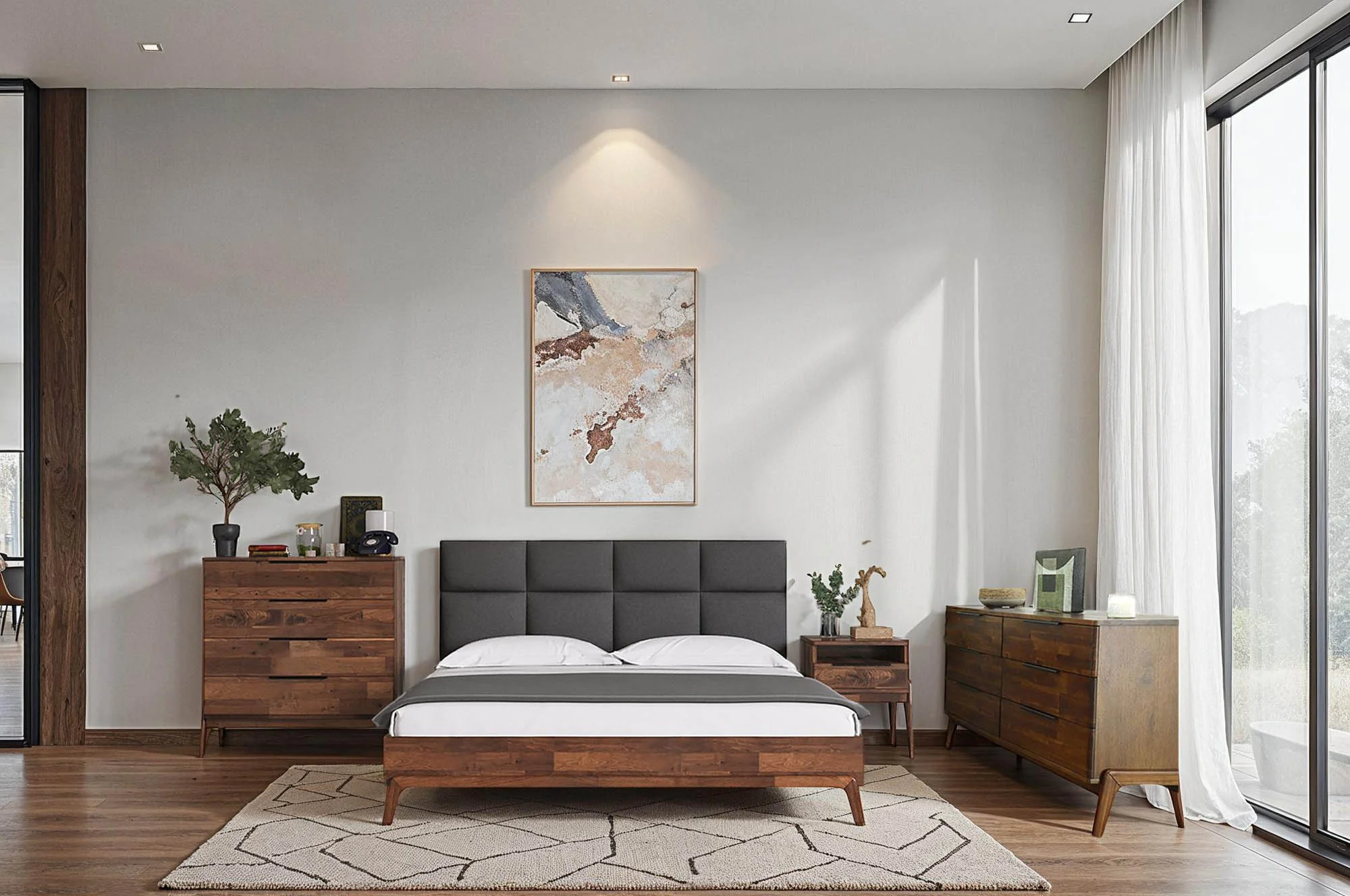 Remix King Bed - Grey - Image 9